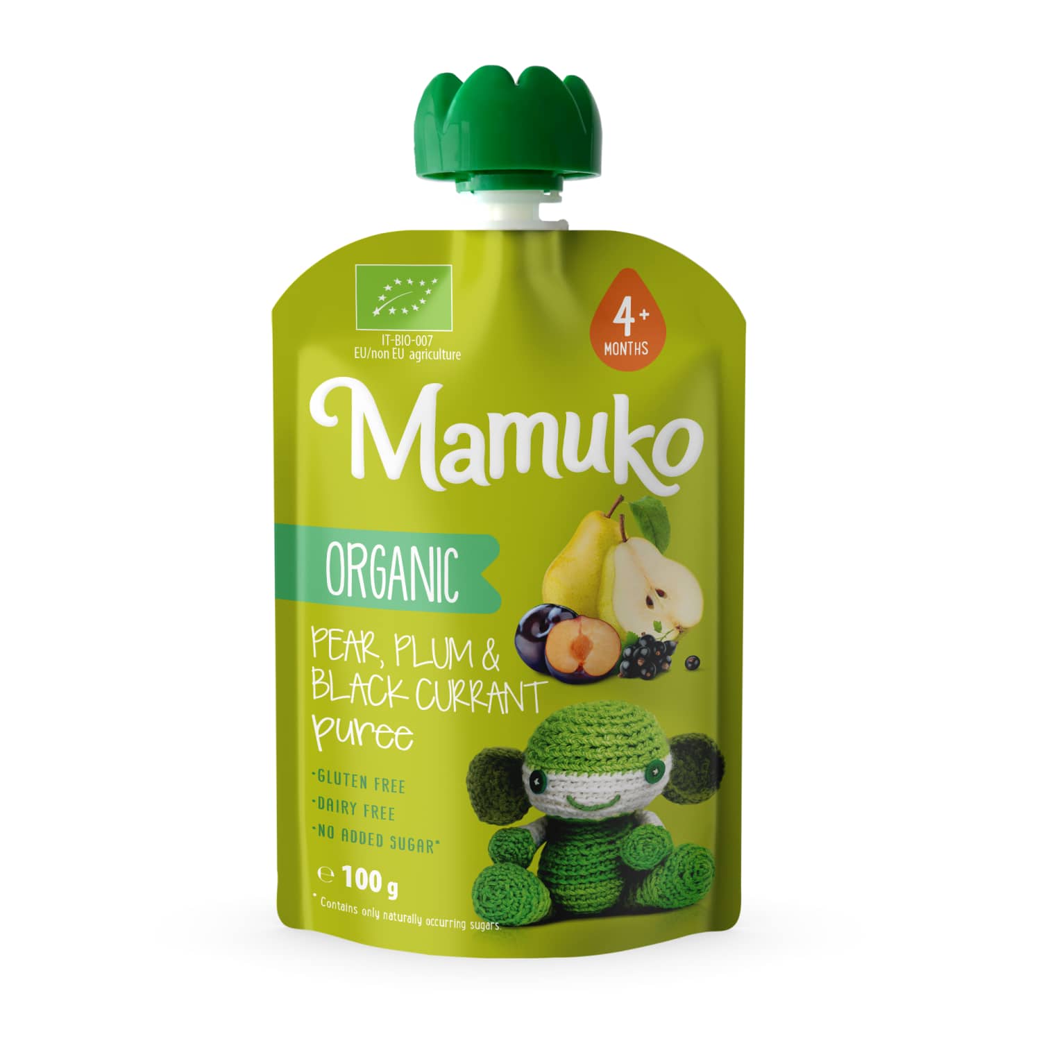 Ekologiška MAMUKO vaisių tyrelė, 4 mėn, 100 g