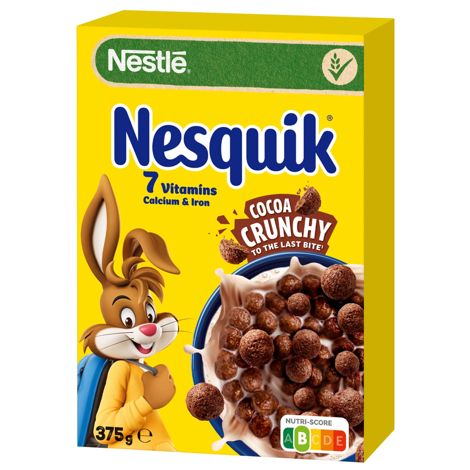 Chocolate flavored flakes balls NESTLE NESQUIK, 375 g