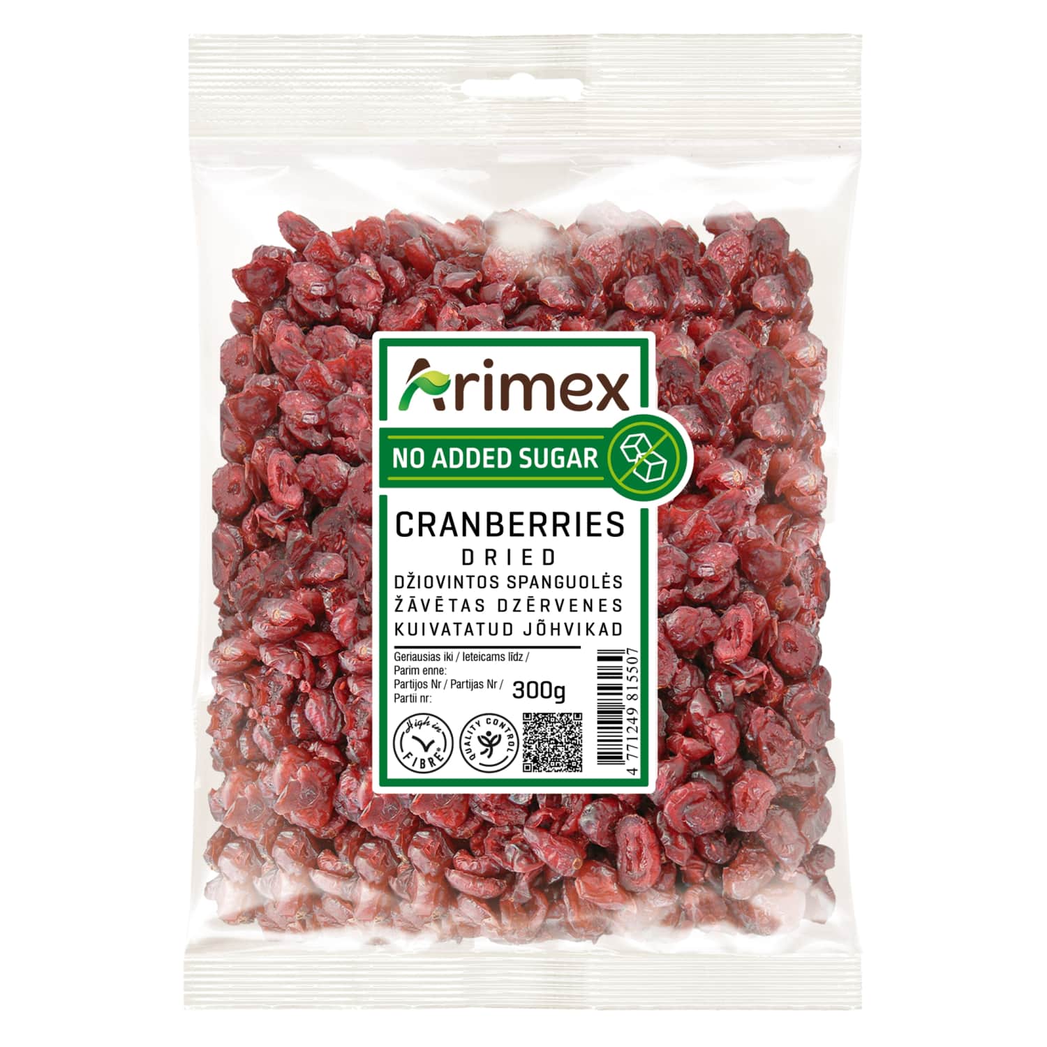 Сушеная клюква ARIMEX, 300 г