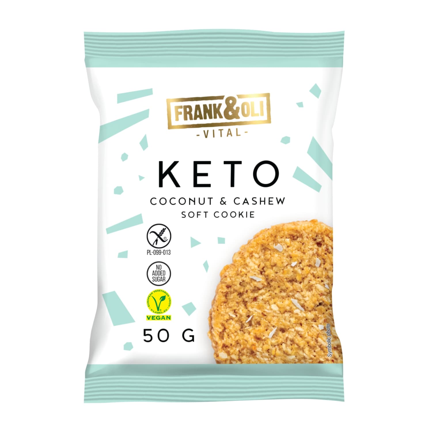 Cookie with coconut cream, cashew nuts, 50 g