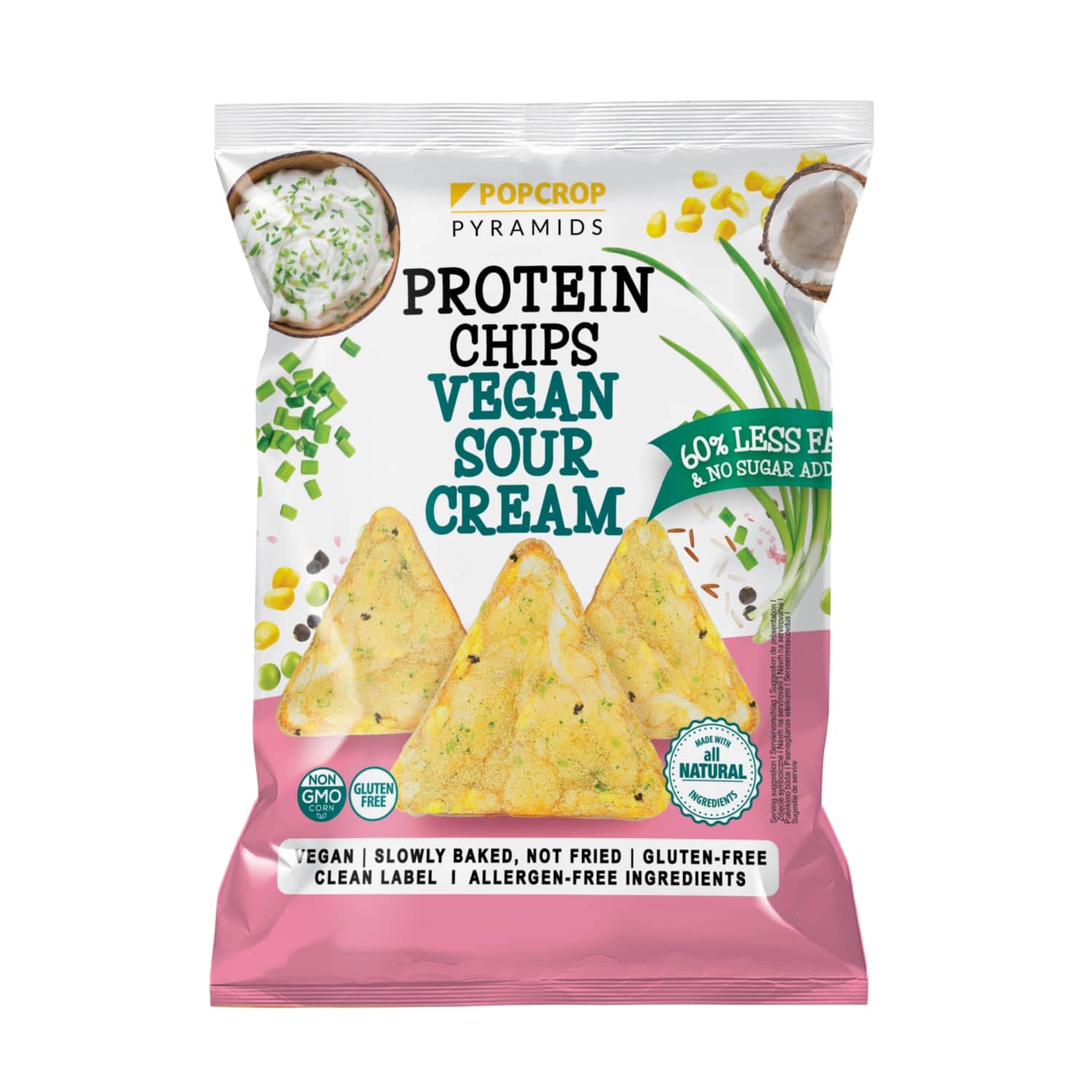 Веган, барбекю вкус белковые хрустяшки POPCROP, 60 г