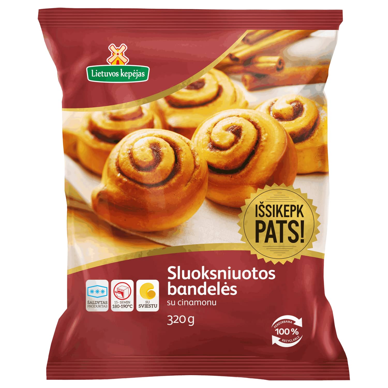 Cinnamon rolls LIETUVOS KEPĖJAS, 320g