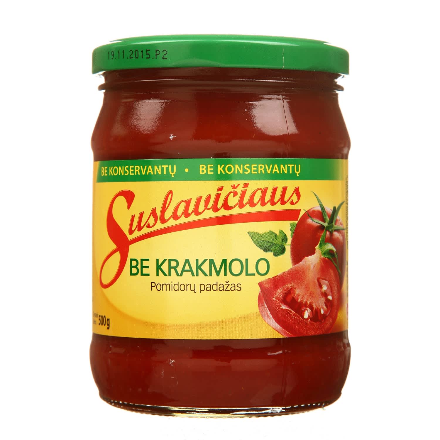Томатный соус SUSLAVIČIAUS без крахмала, 500г