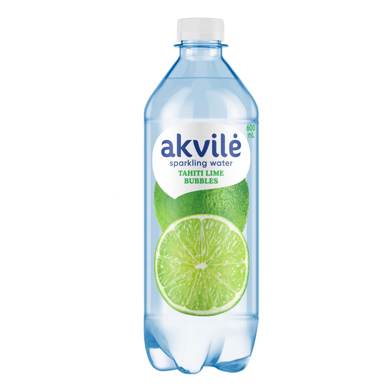Слабо газированная вода AKVILĖ с зеленым цитрусовым вкусом, 0,6 л
