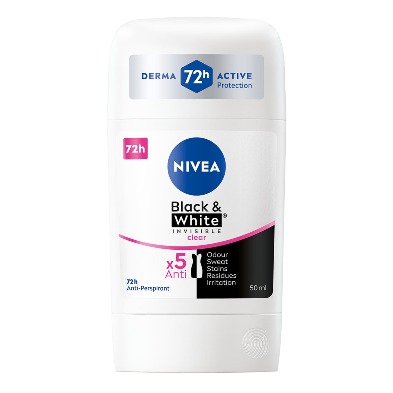 Стик-антиперспирант женский NIVEA Bl.&Wh., 50мл