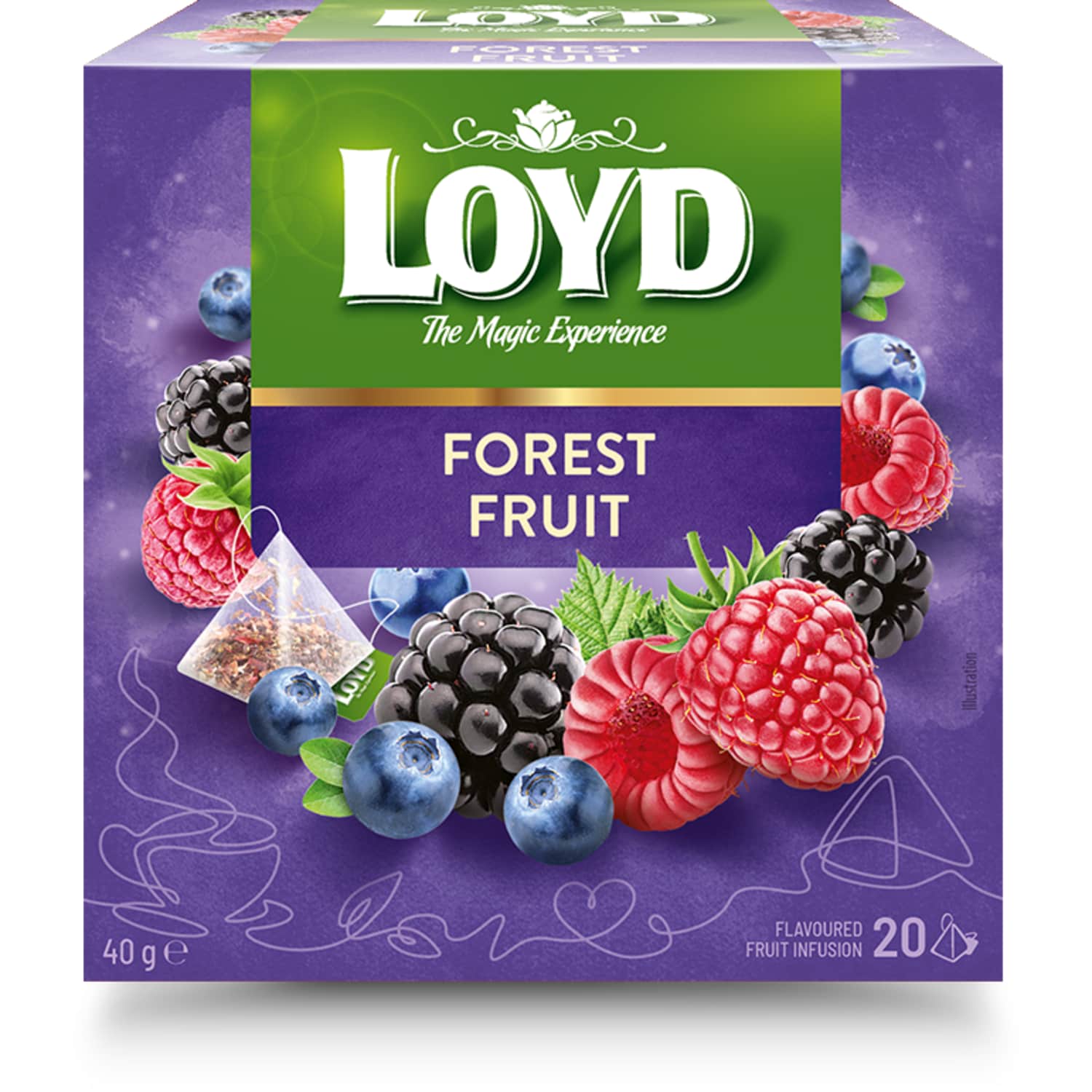Forest berry fruit tea LOYD, 20 pcs.