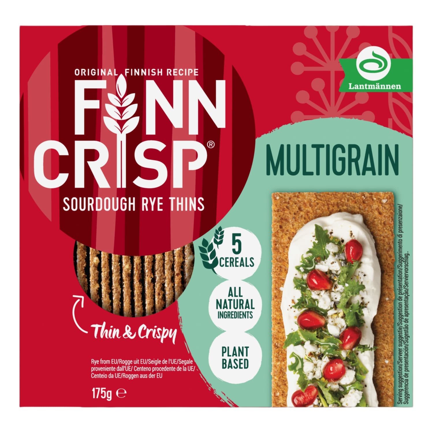 Разнообразные зерновые хлебные хрустяшки FINN CRISP, 175г