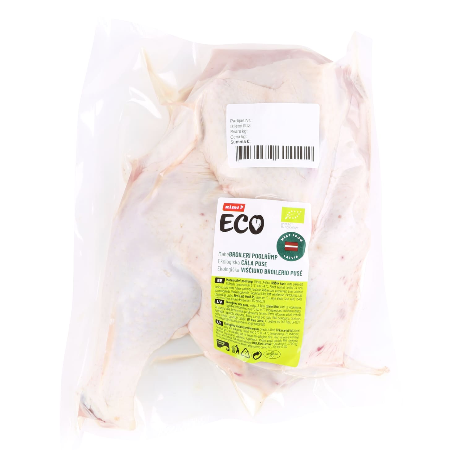Ekologiška vištienos puselė RIMI, 1 kg