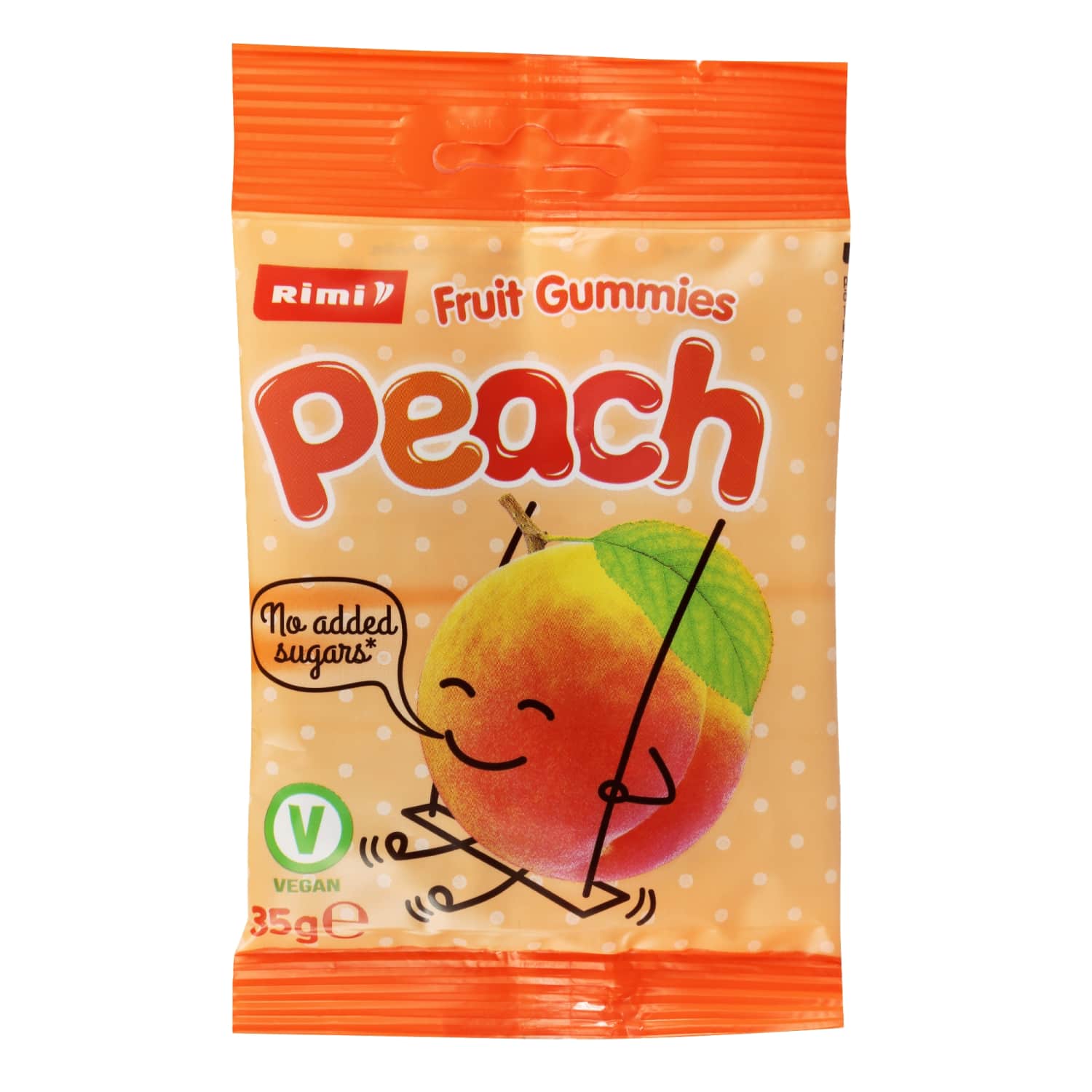 Fruit gummies RIMI PEACH, 35 g