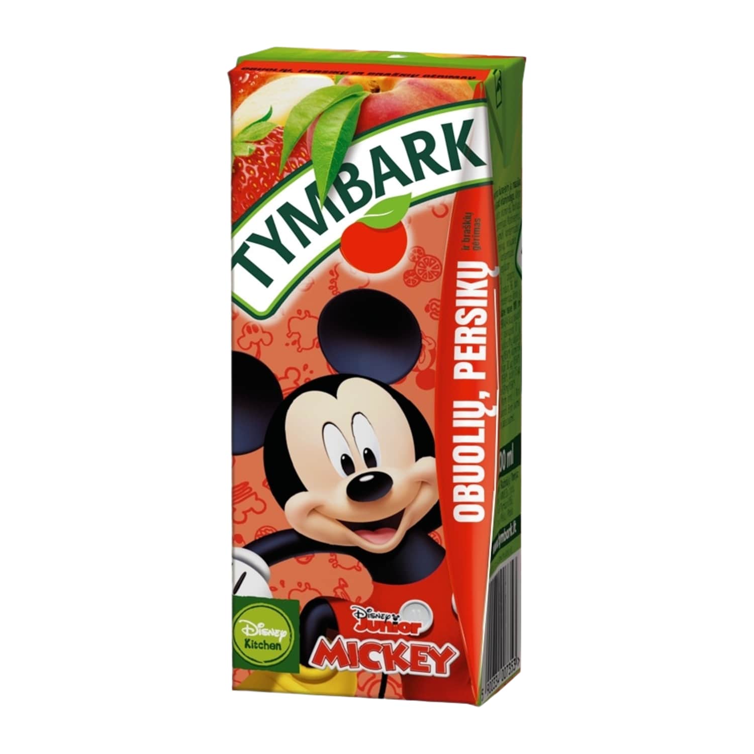 Apple, peach, strawberry drink TYMBARK, 30 %, 200 ml
