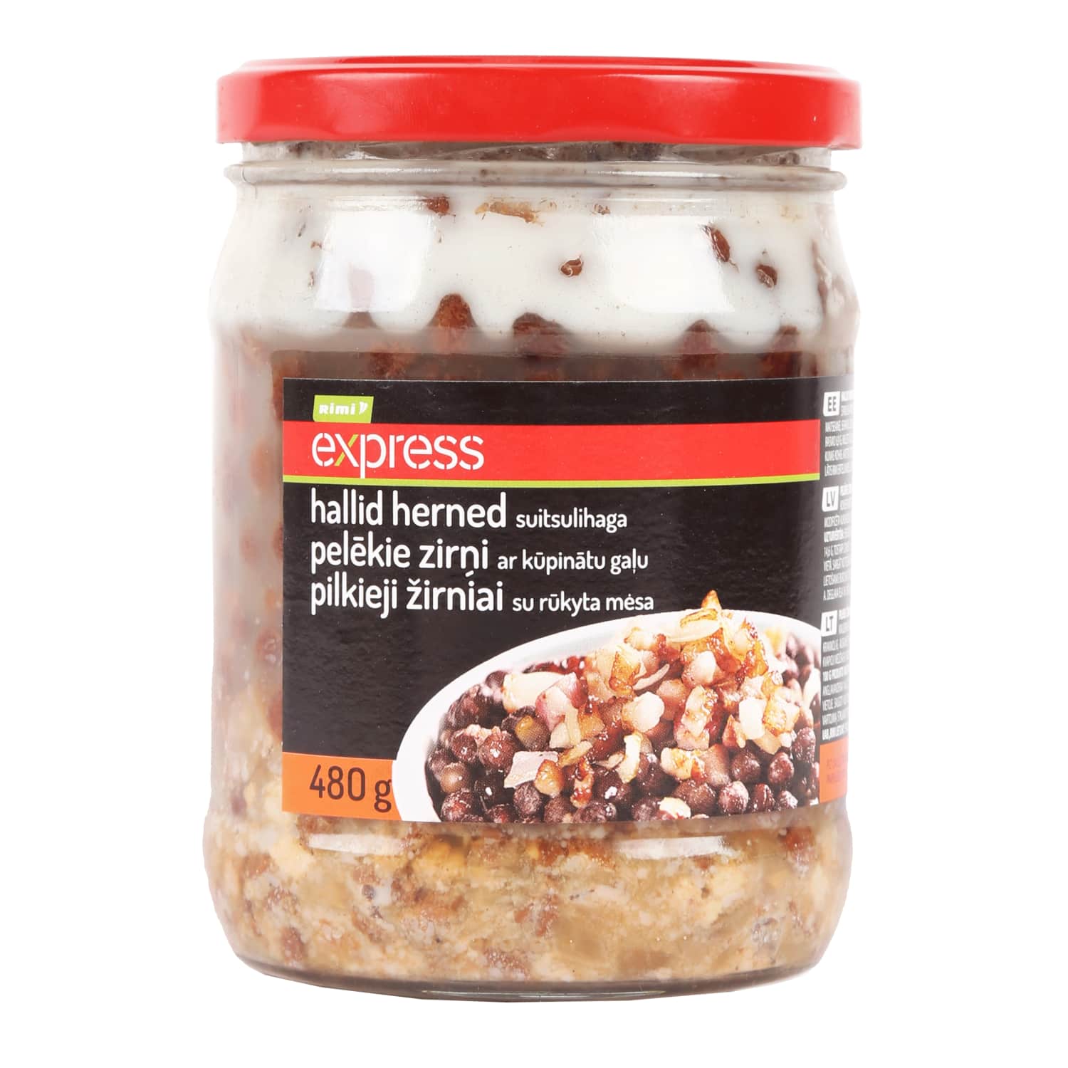 Целые горохи с копченым мясом RIMI EXPRESS, 480 г
