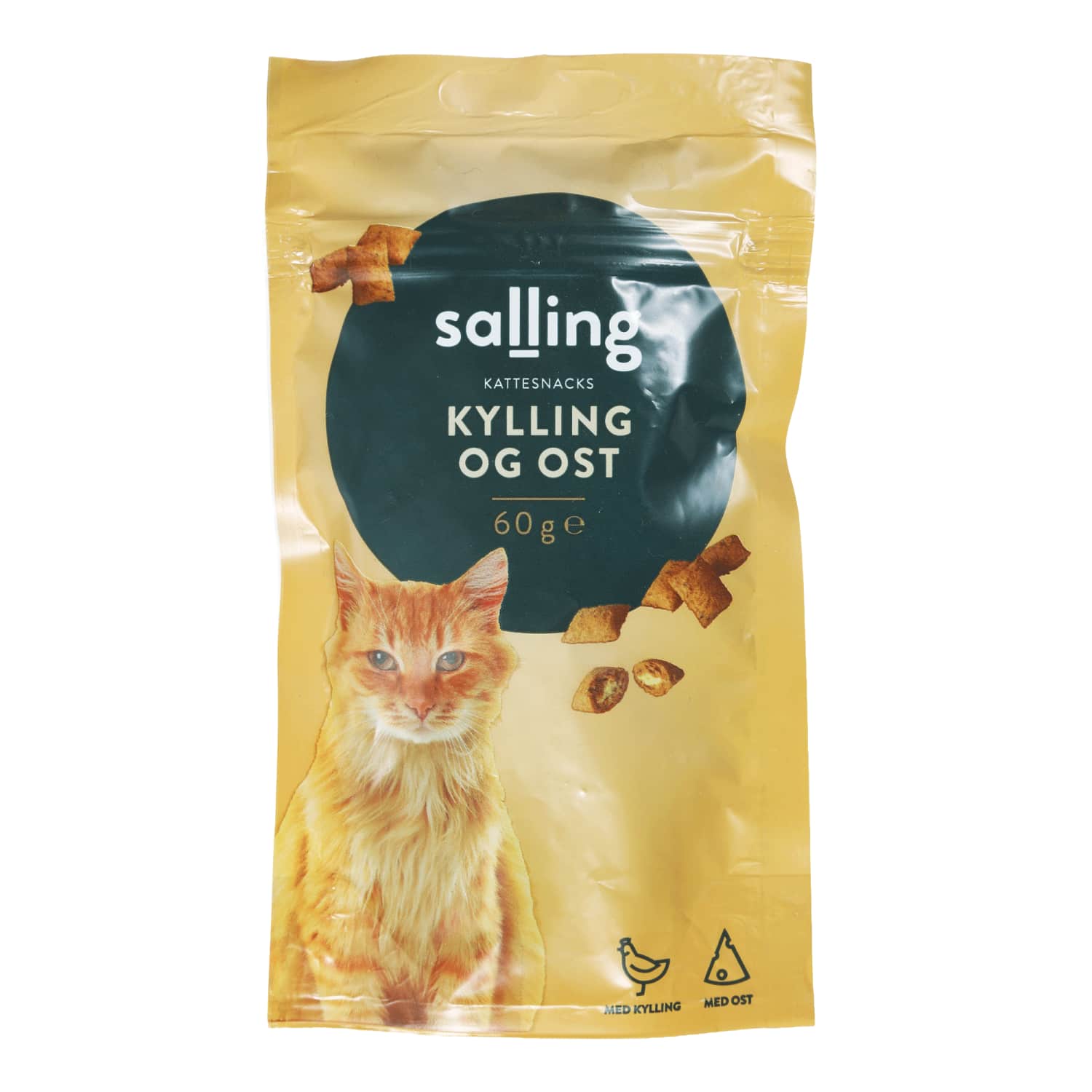 Snack for cats with cheese and chicken SALLING, 60 g