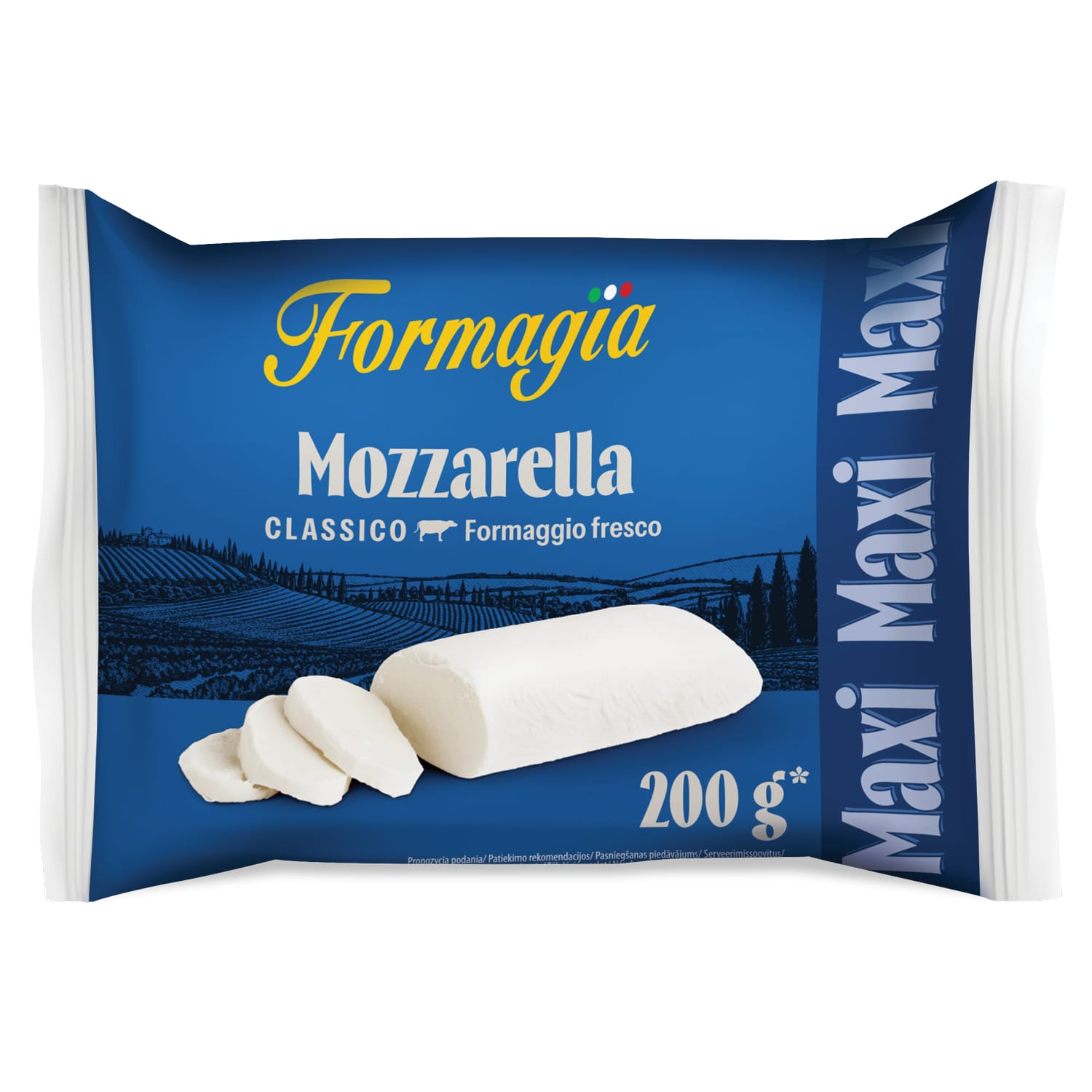 Cheese FORMAGIA MOZZARELLA MAXI, 200 g
