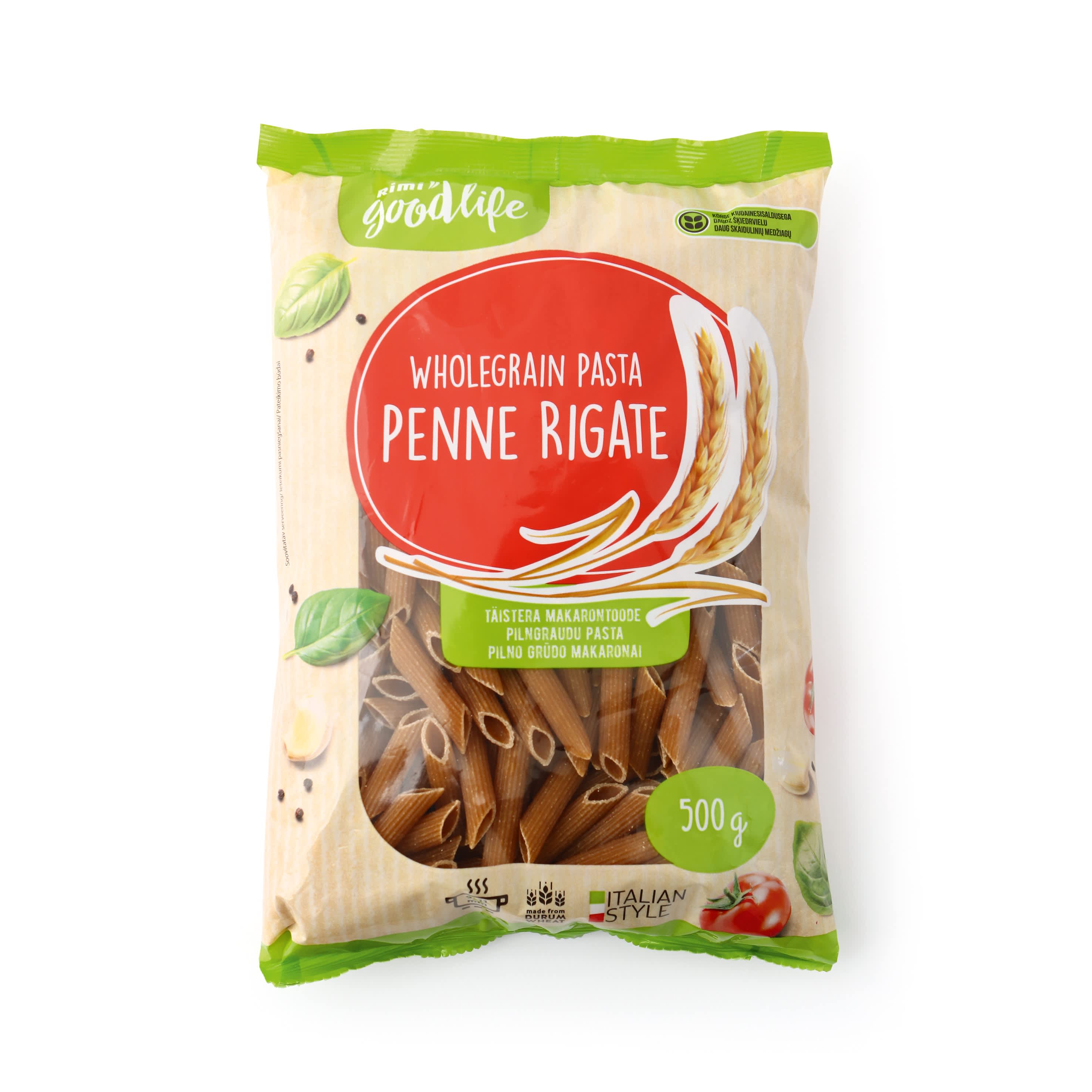 Макароны RIMI GOODLIFE PENNE RIGATE, 500 г