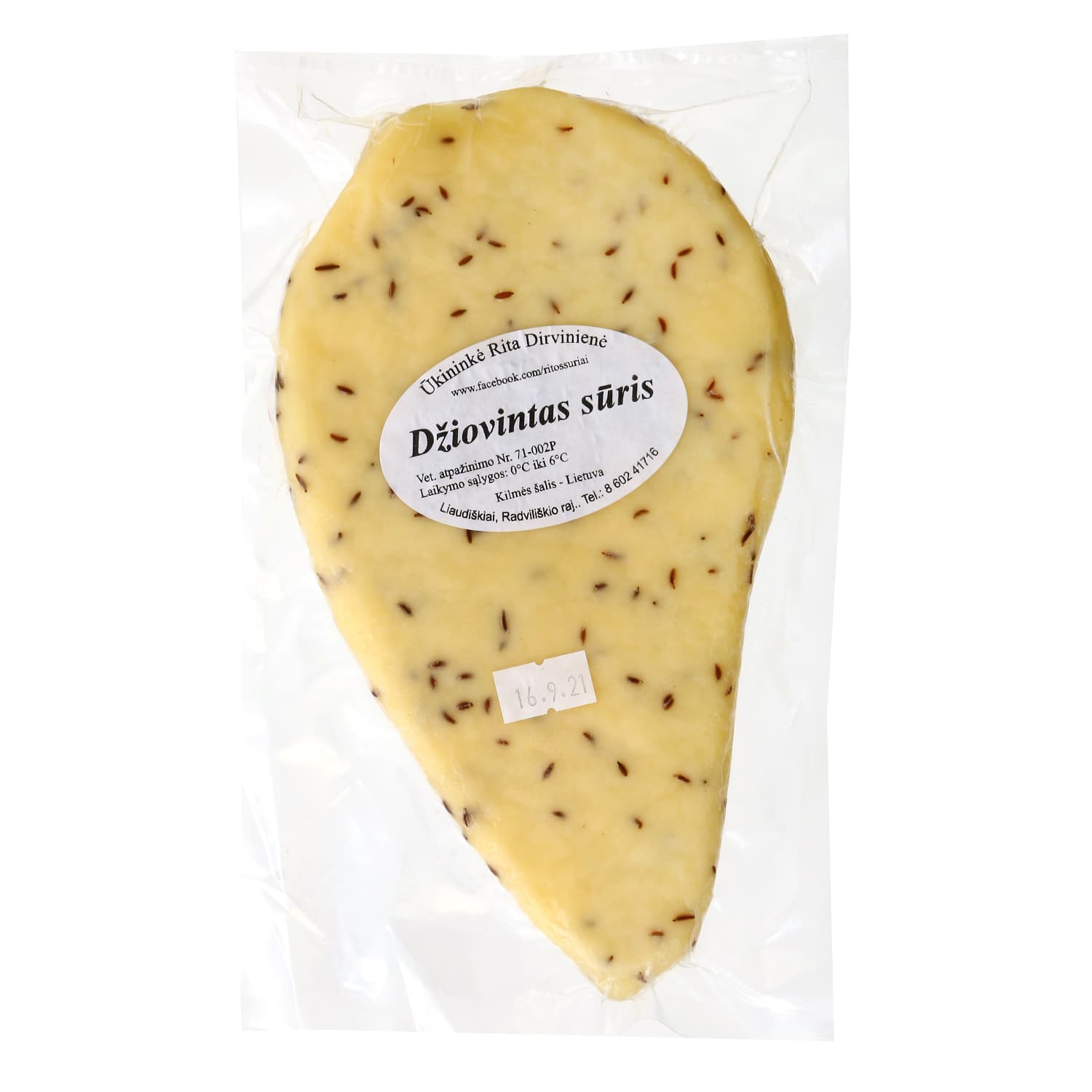 Džiovintas sūris RITA DIRVINIENĖ, 200 g