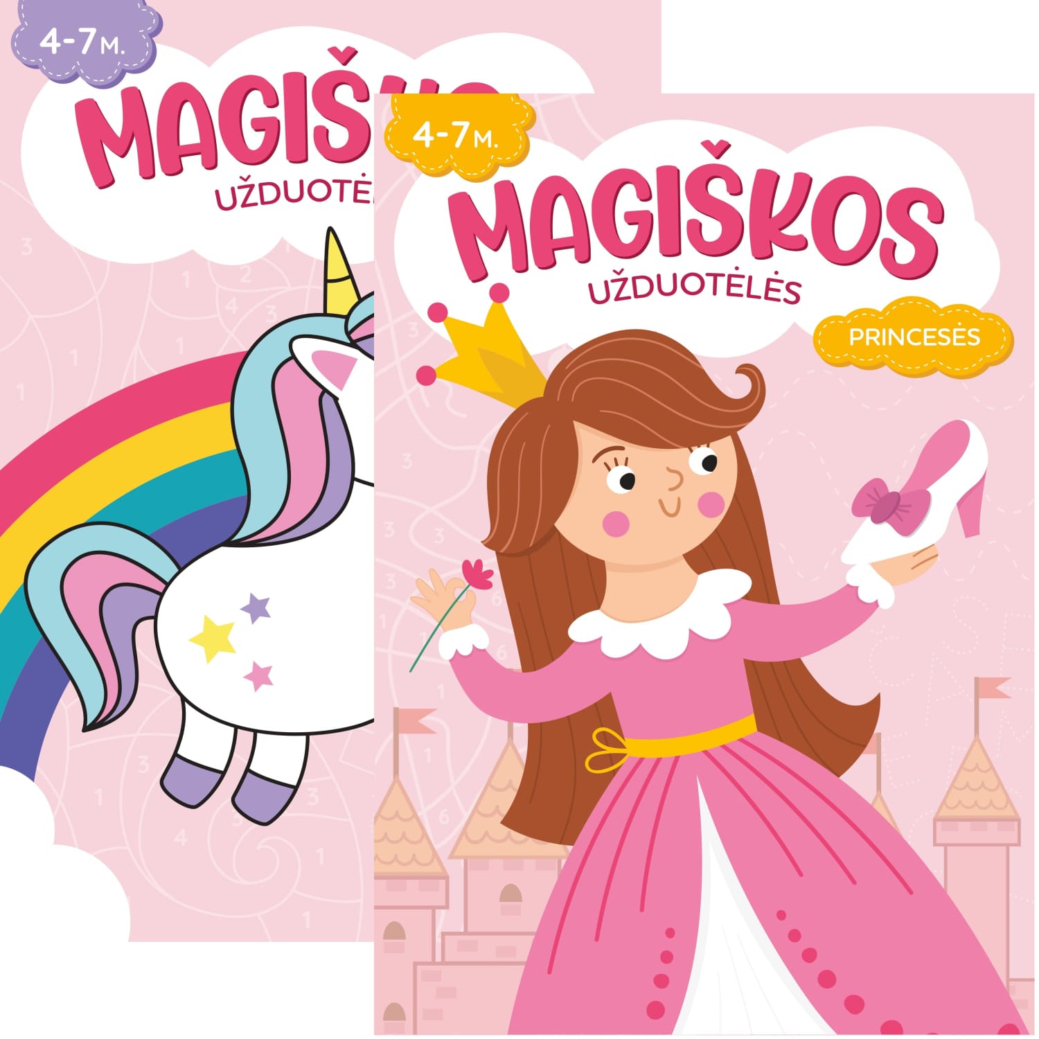 Spalvinimo knyga MAGIŠKOS UŽDUOTĖLĖS