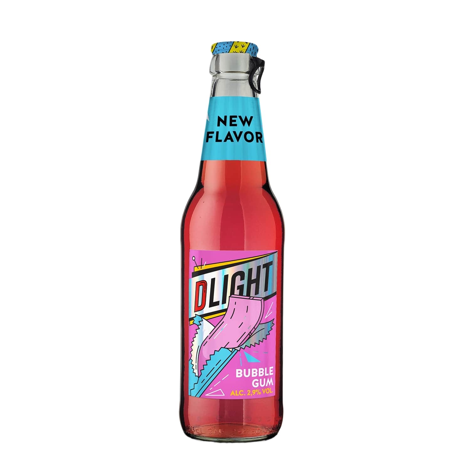 Alc. drink DLIGHT BUBBLE GUM, 2.9 %, 0.33 l