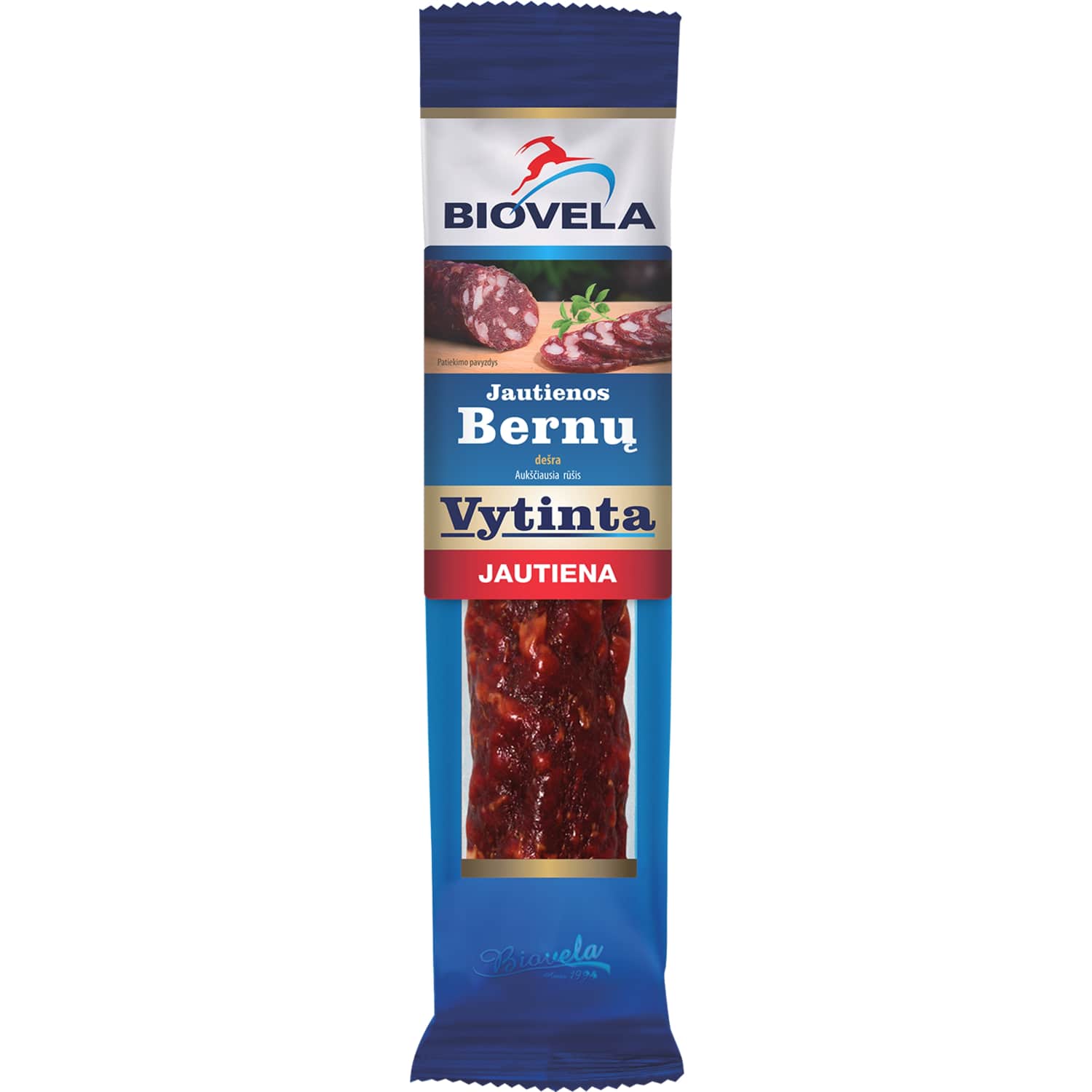 Cured beef BERNŲ sausage, a.r., 200g