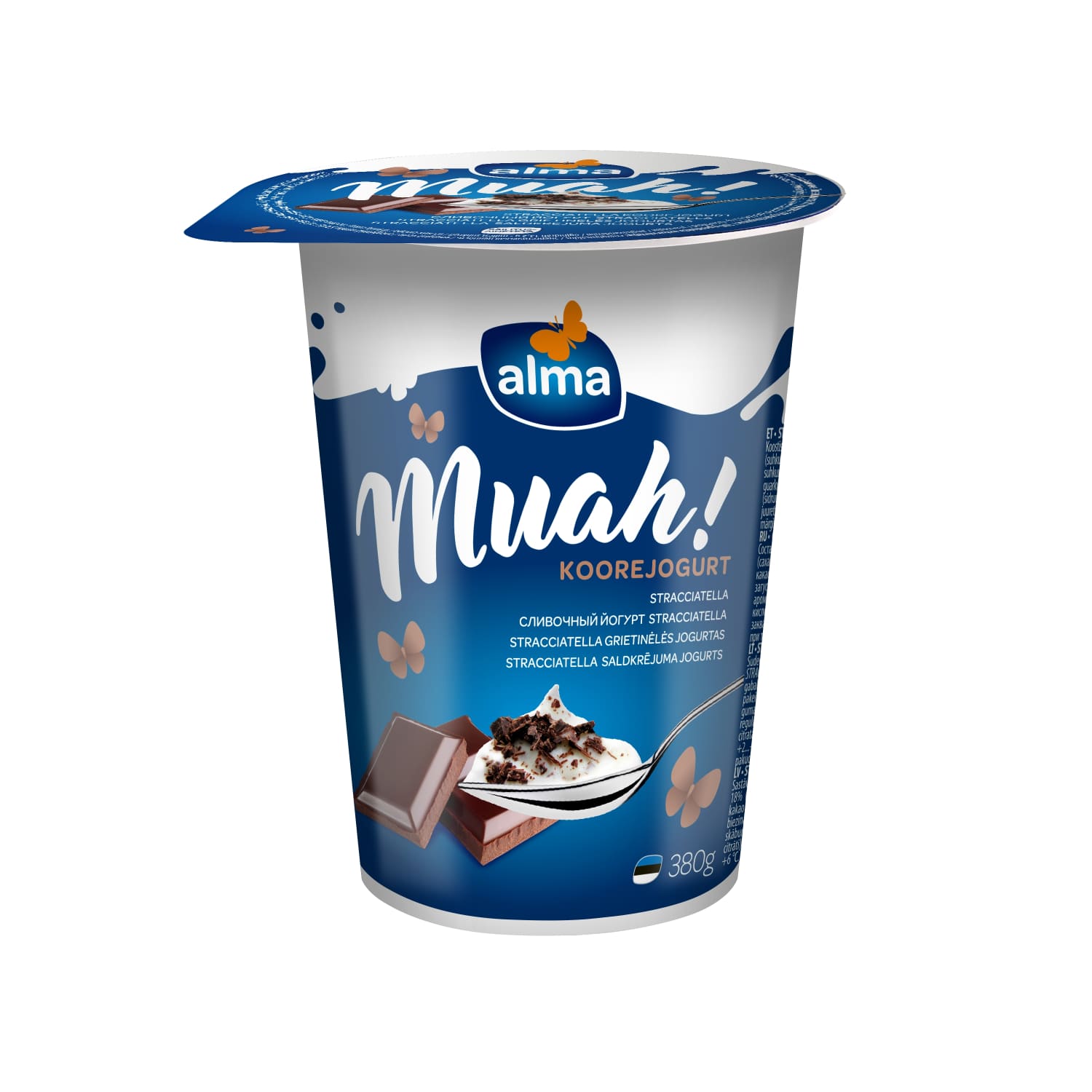 Creamy yogurt ALMA MUAH STRACCIATELLA, 380g