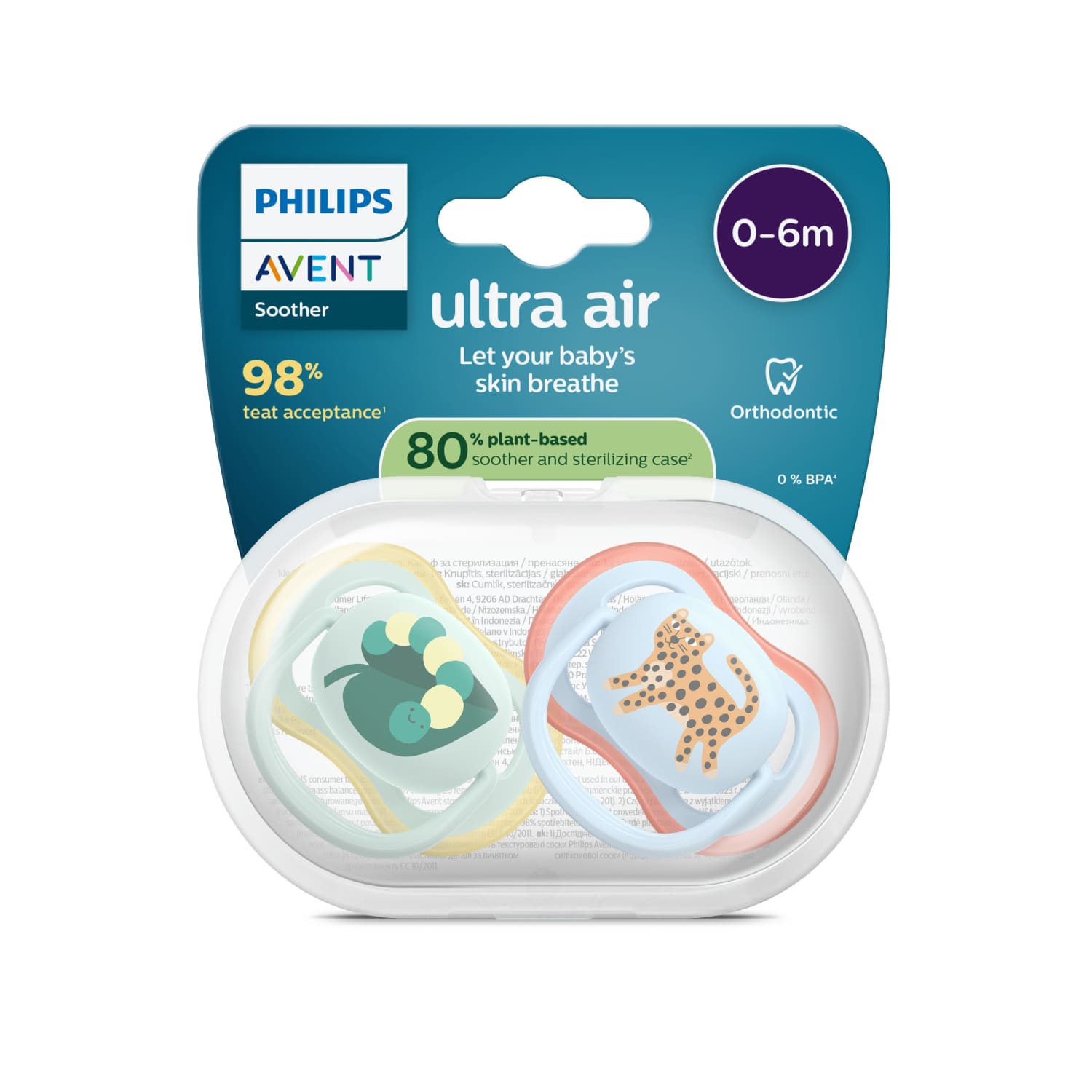 Čiul. PHILIPS AVENT ULTRA A. 0–6 mėn. 2 vnt.