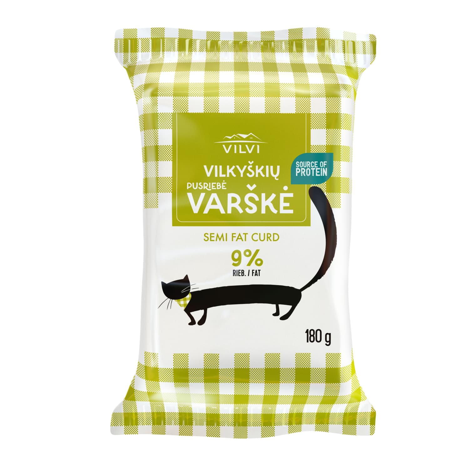 Varškė VILVI, 9 % rieb., 180 g