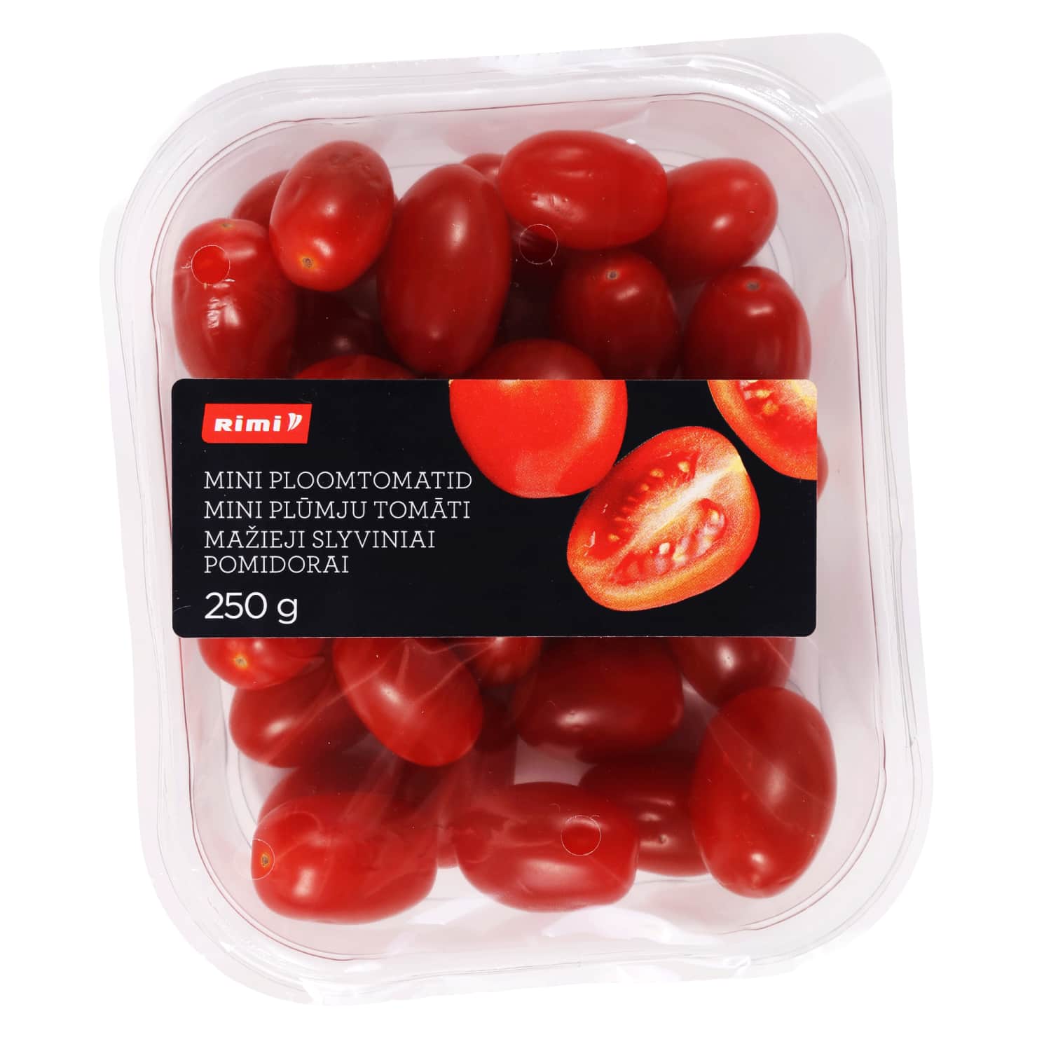 Mažieji slyviniai pomidorai 1kl, 250 g