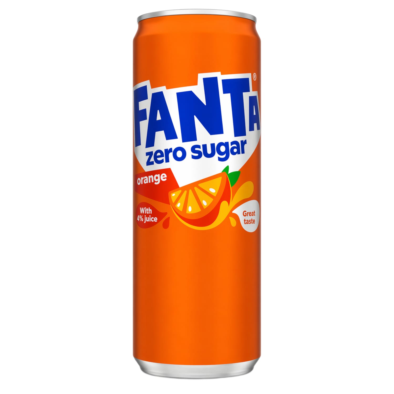 Sparkling soft drink FANTA ORANGE ZERO, 0,33l
