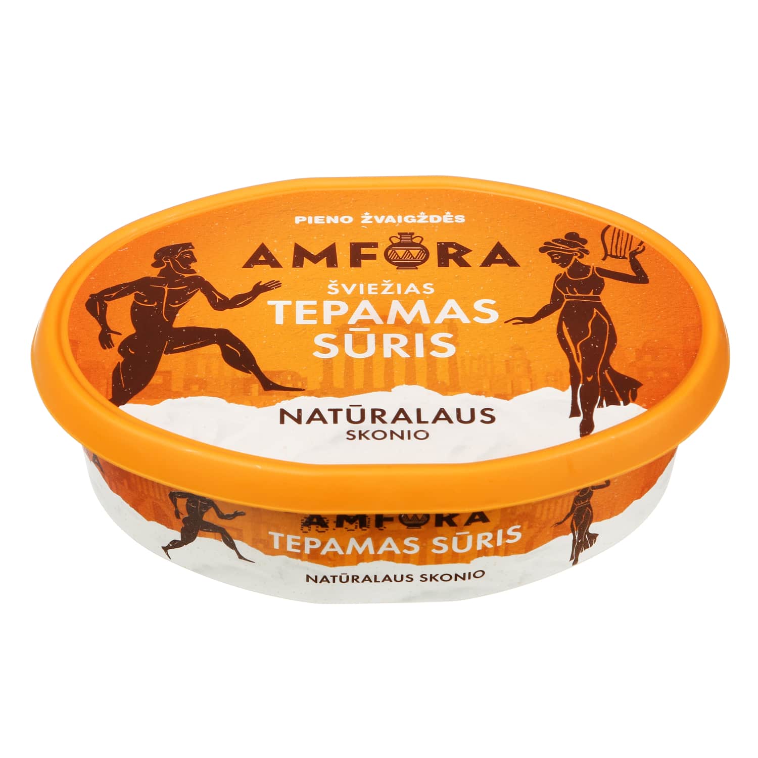 Šv. nat. tepamas sūris AMFORA, 25% rieb,180g