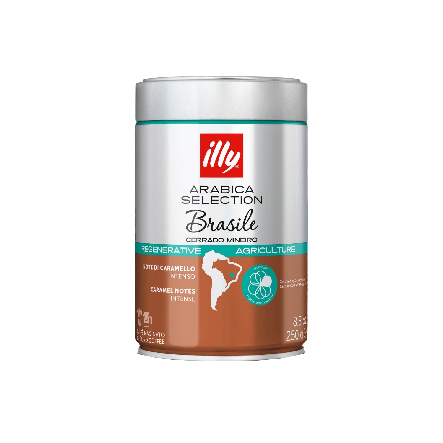 Молотый кофе ILLY BRAZIL ARABICA, 250 г
