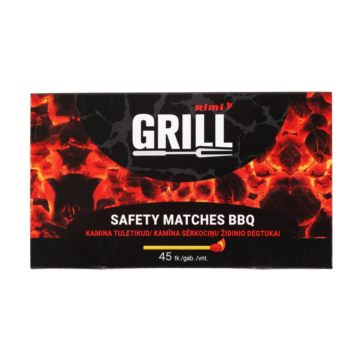 BBQ degtukai RIMI, 45 vnt.