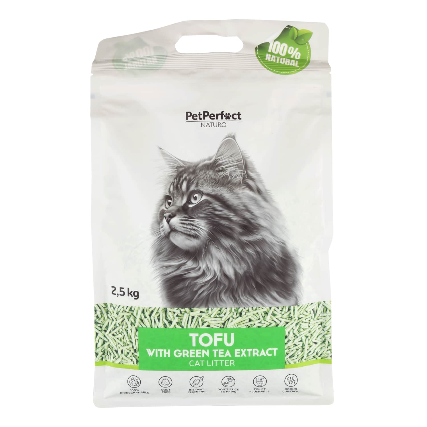 Cat litter PET PERFECT TOFU, 2.5 kg