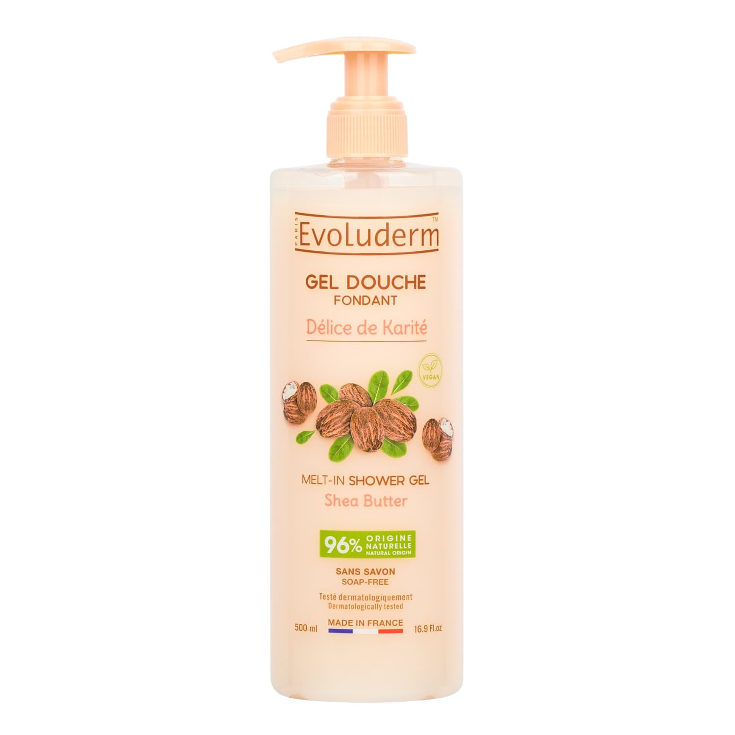 Гель для душа DELICE EVOLUDERM, 500 мл