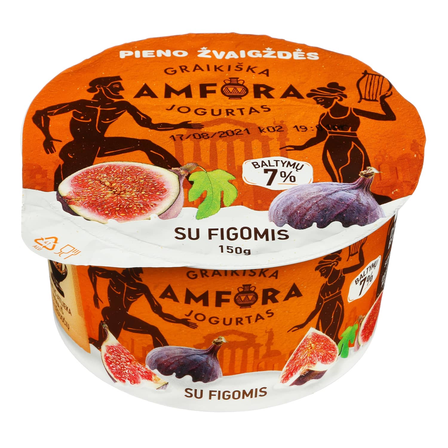 Йогурт с инжиром ГРАЙКИШКА АМФОРА, 3,1%, 150г