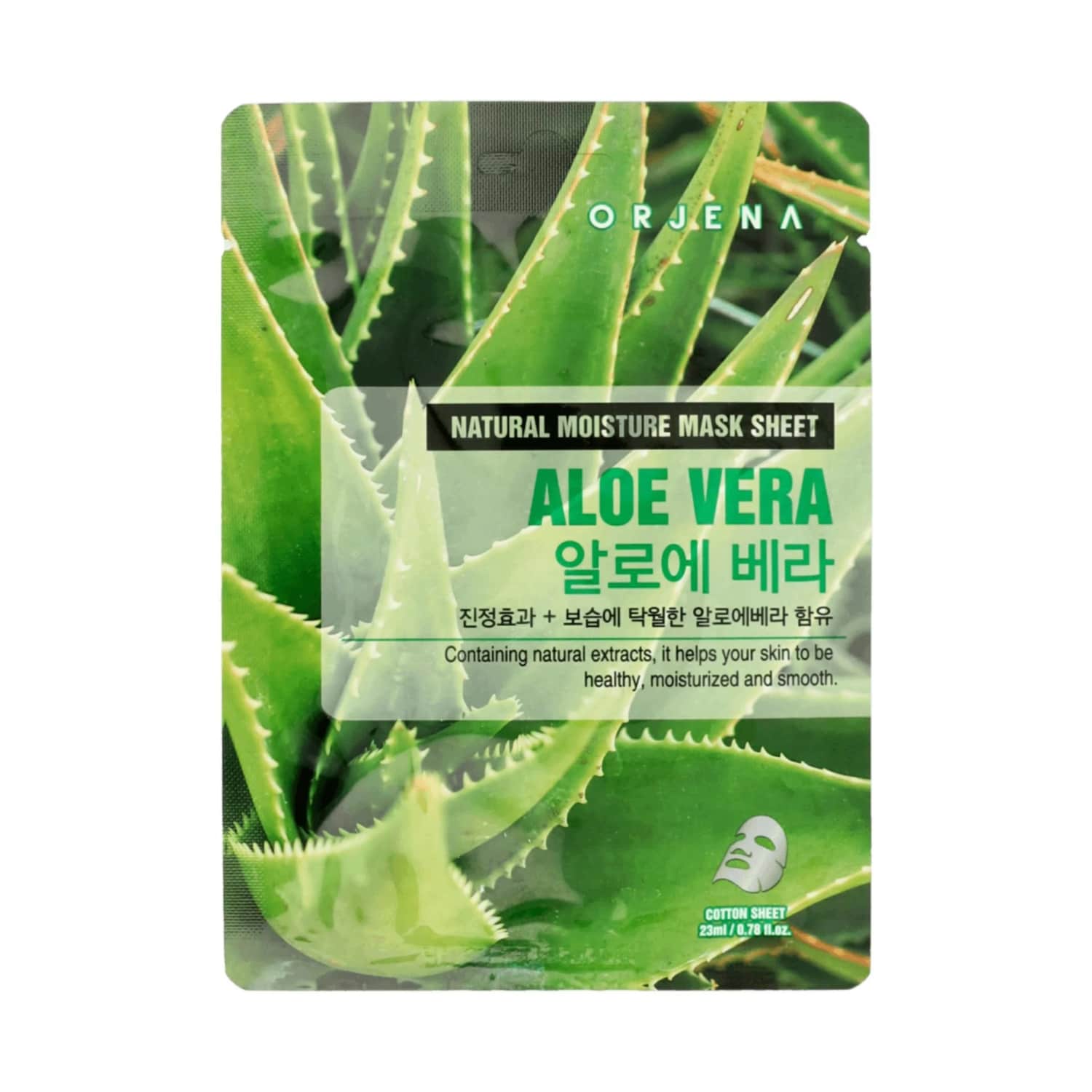 Sheet face mask ORJENA ALOE VERA, 23 g