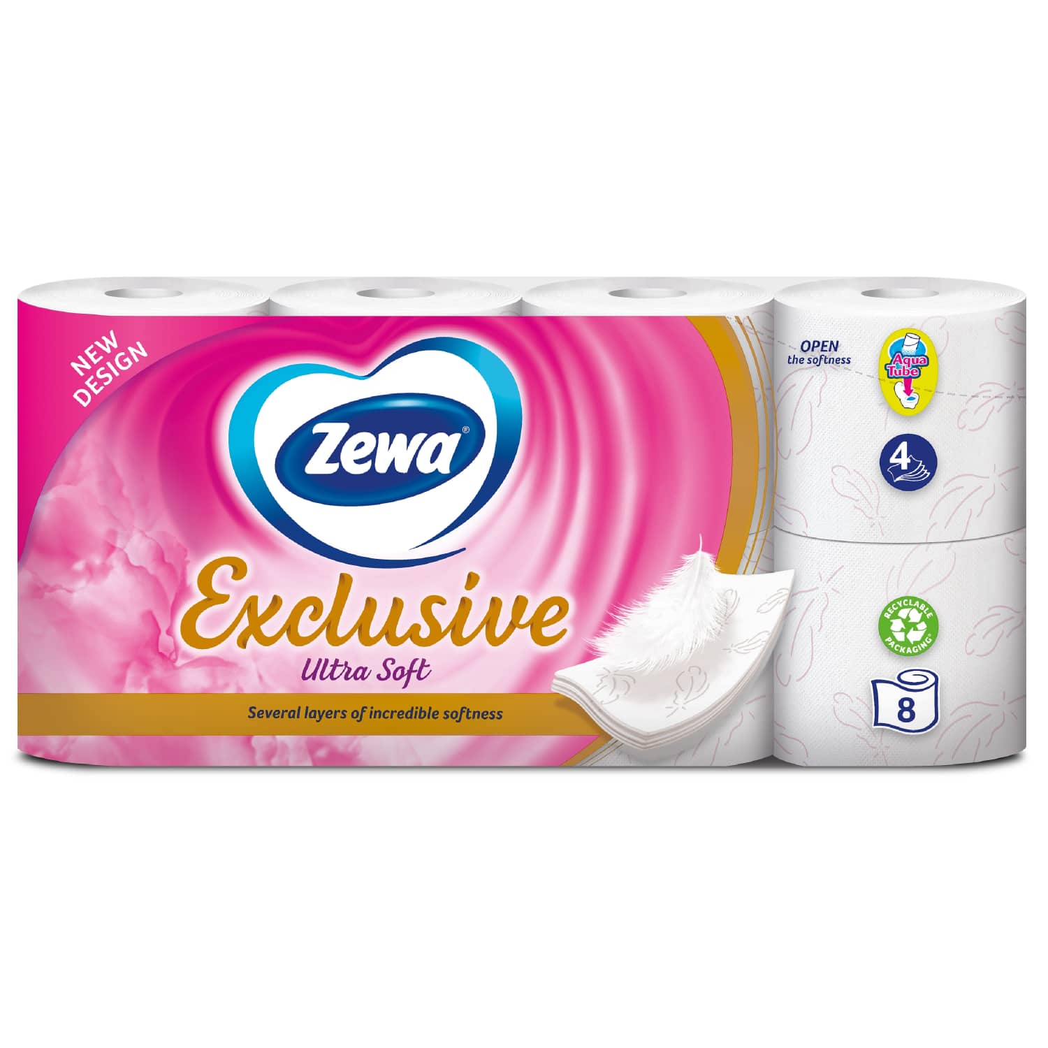 Туалетная бумага ZEWA ULTRA SOFT, 8 шт.