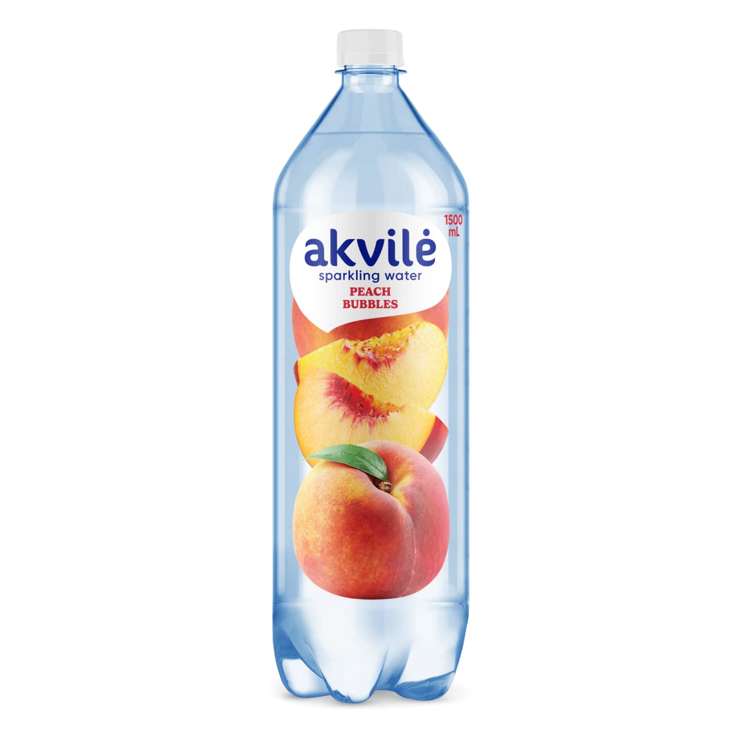Газированная вода AKVILĖ, персиковый вкус, 1,5 л
