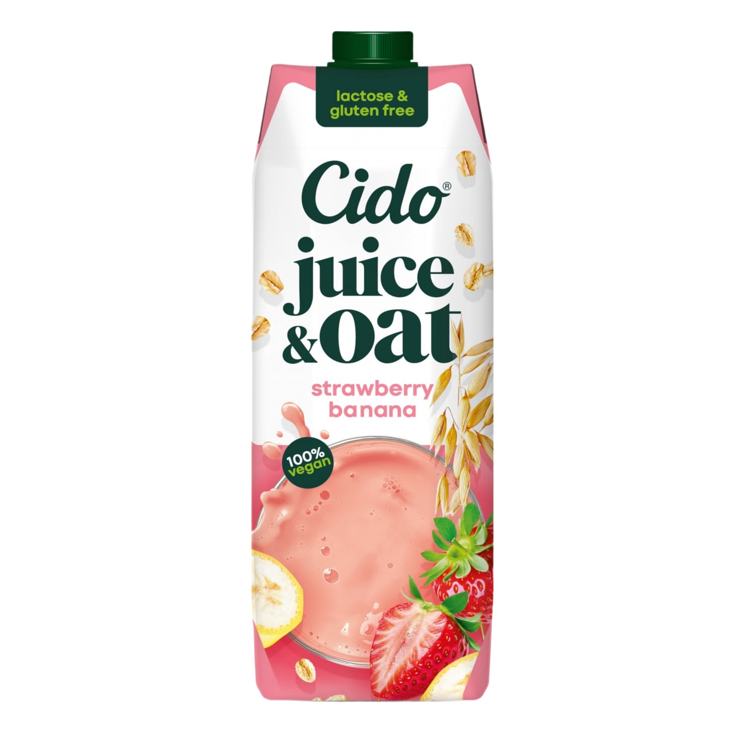 Avižų ir braškių - ban. sulčių gėr. CIDO, 1 l