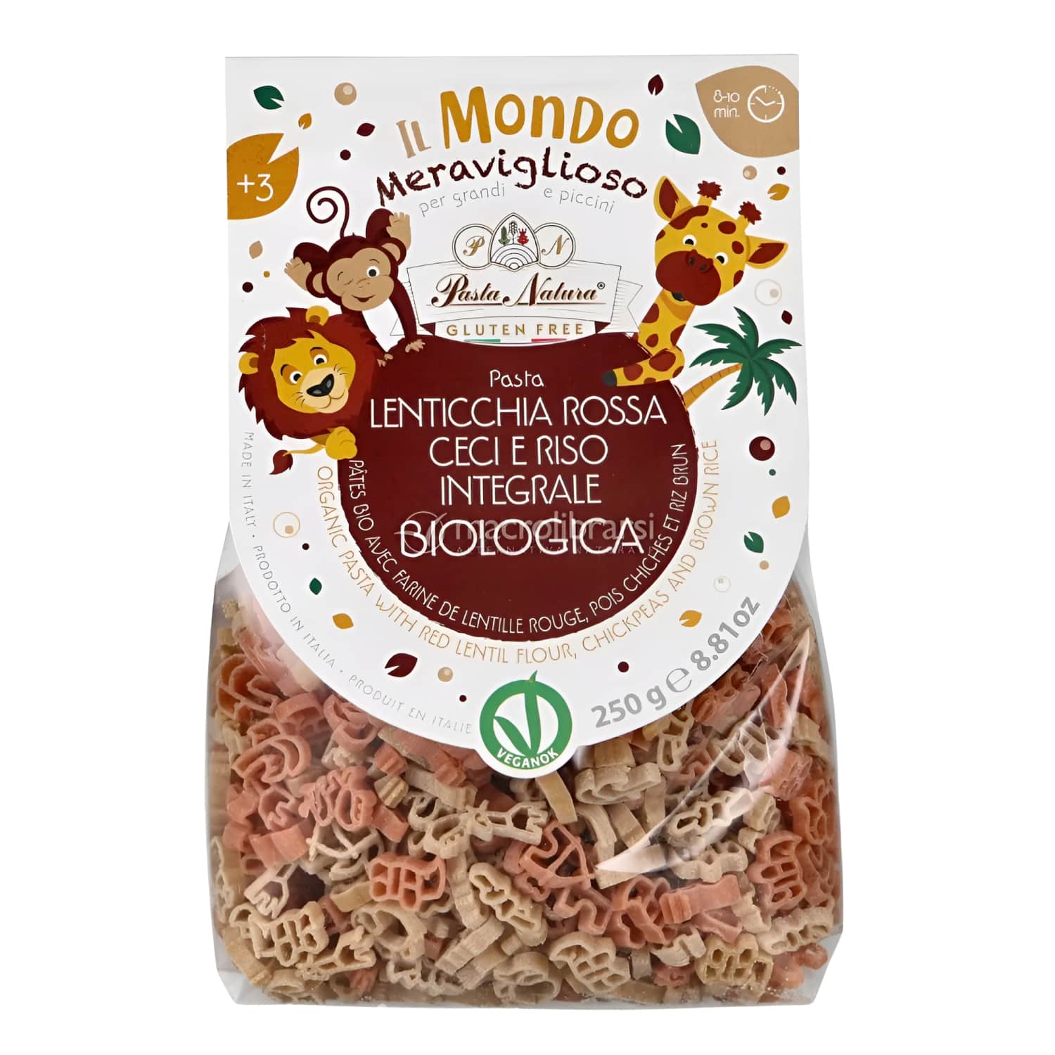 Ekol. makaronai SAVANA PASTA NATURA, 250 g
