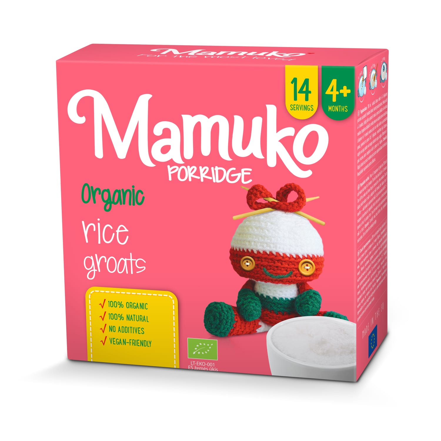 Экологическая рисовая каша MAMUKO, 240 г