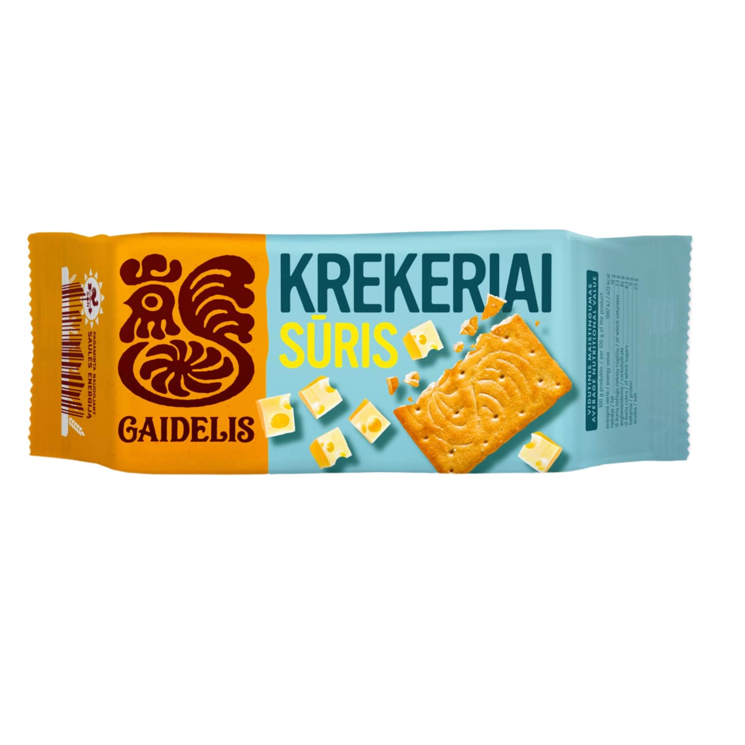 Крекеры GAIDELIS СЫР, 72 г