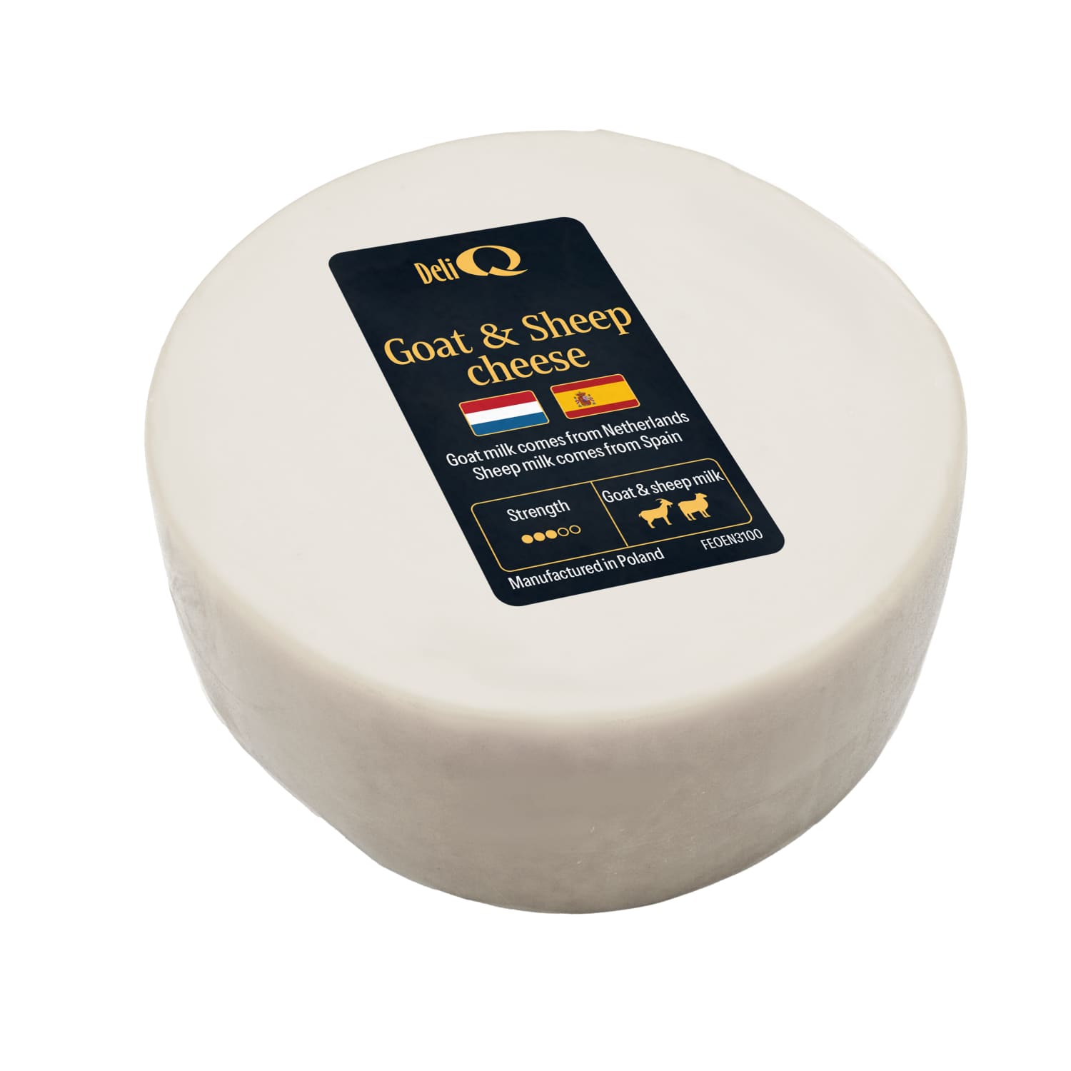 Сыр из козьего и овечьего молока DELI Q, 40 %, 130 г