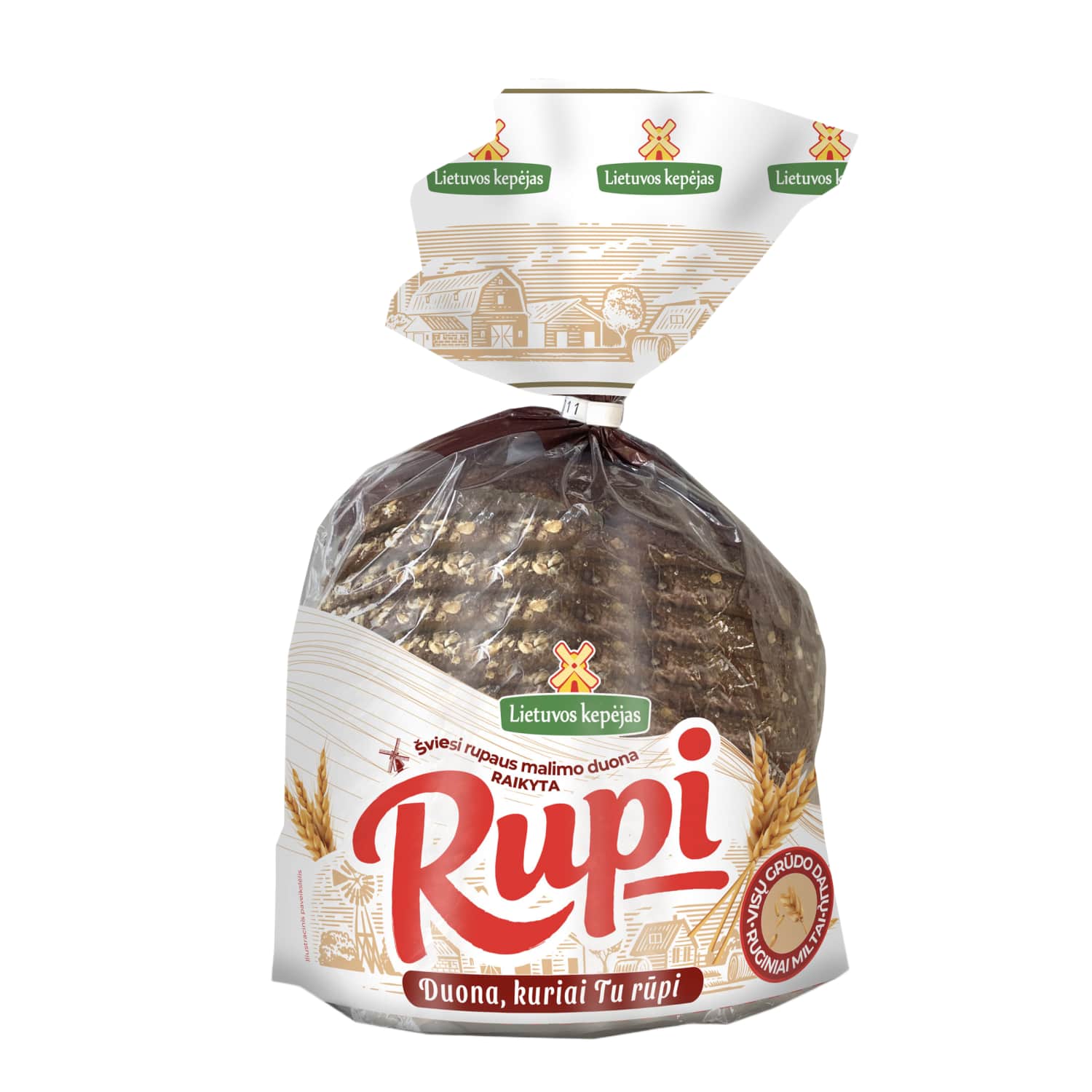 RUPI šviesi duona LIETUVOS KEPĖJAS, 600 g