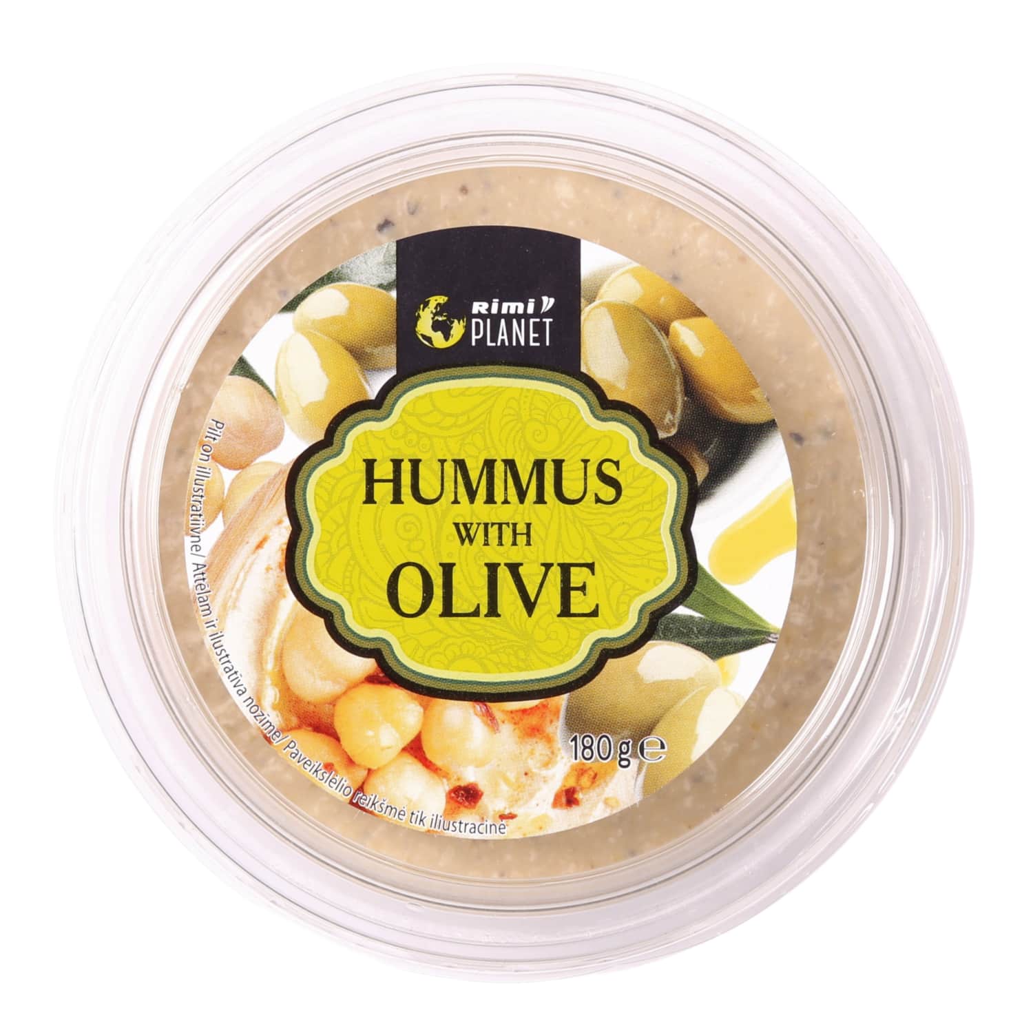 Hummus RIMI PLANET with olives, 180 g