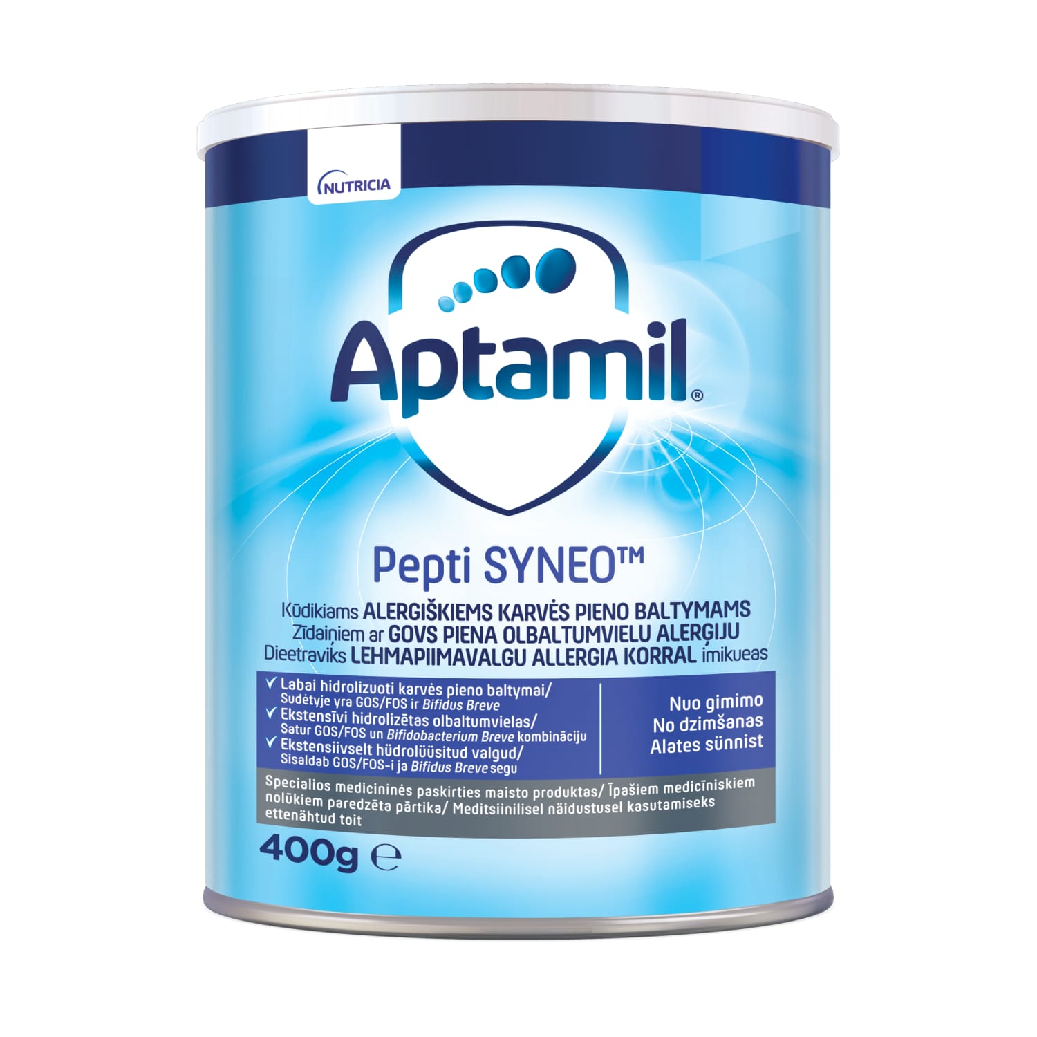 Молочная смесь APTAMIL PEPTI SYNEO, 0м+, 400 г