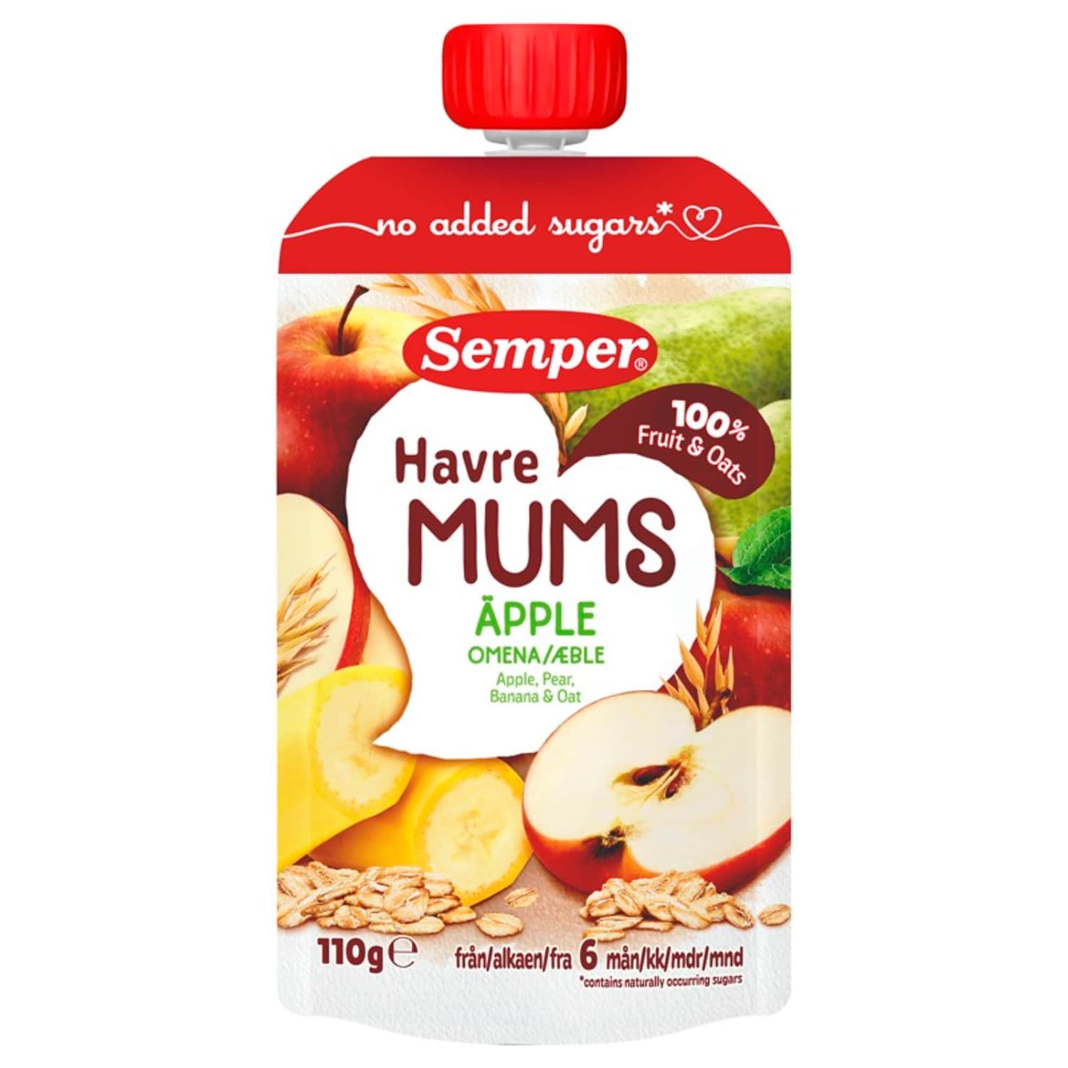 Ob. av. tyrelė SEMPER FRUKTMUMS, 6 +, 110 g