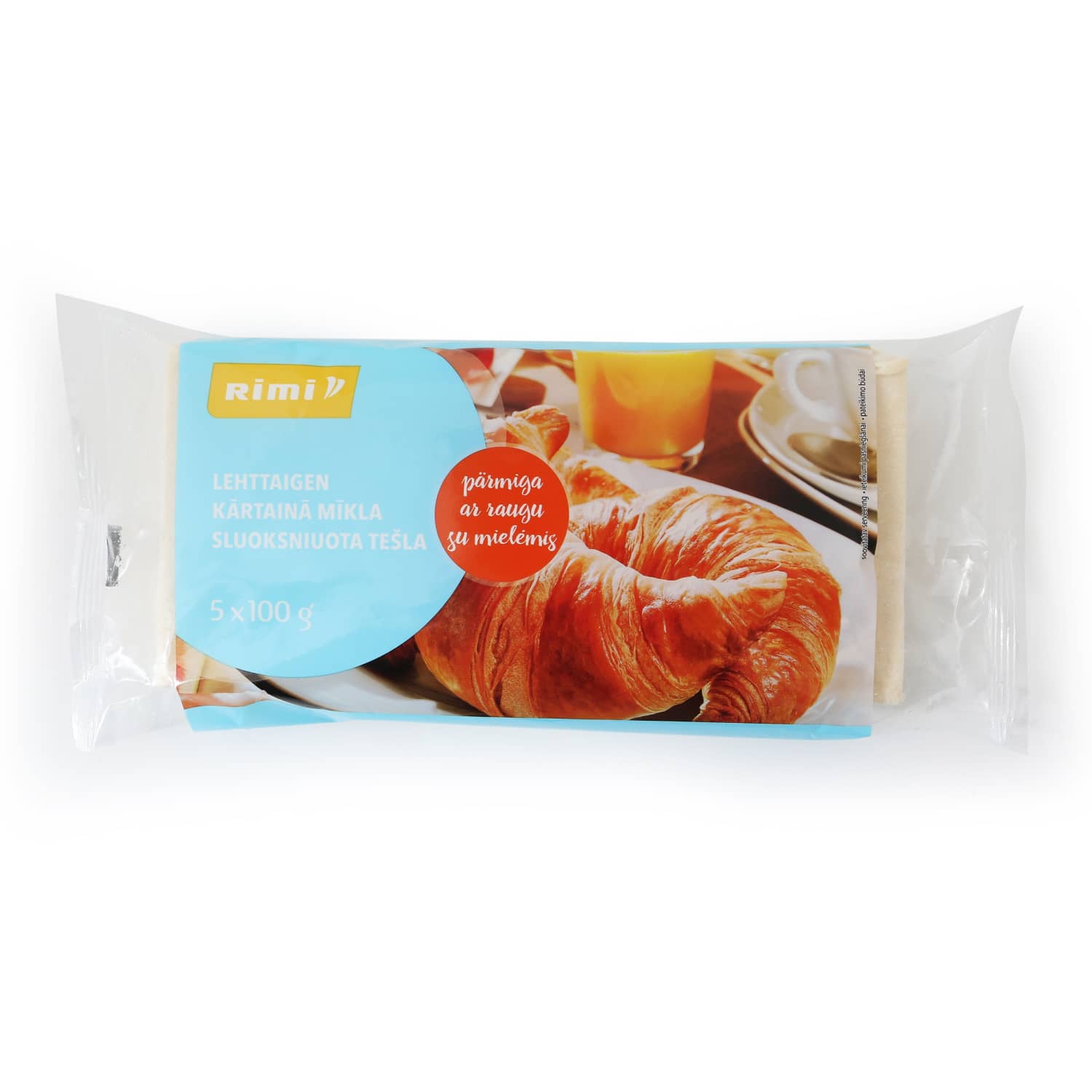 Frozen yeast puff pastry RIMI, 500 g