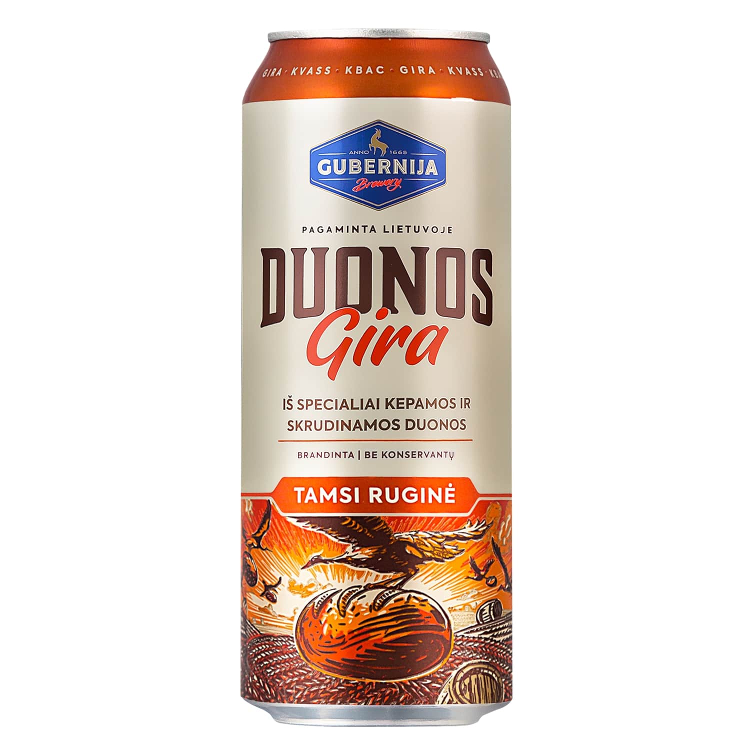 Duonos gira GUBERNIJA, 500ml skardinė