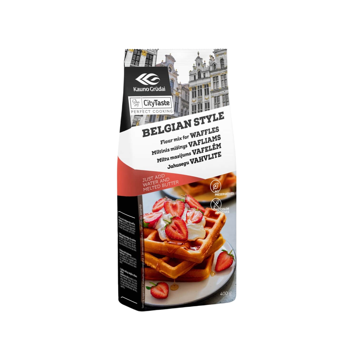 Смесь муки для бельгийских вафель CITY TASTE, 400 г