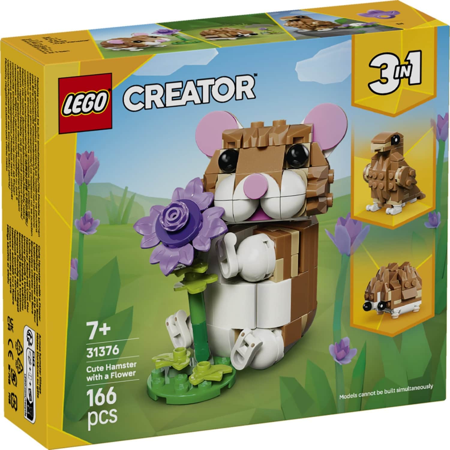 Konstr. LEGO Mielas Žiurkėnas Su Gėle 31376