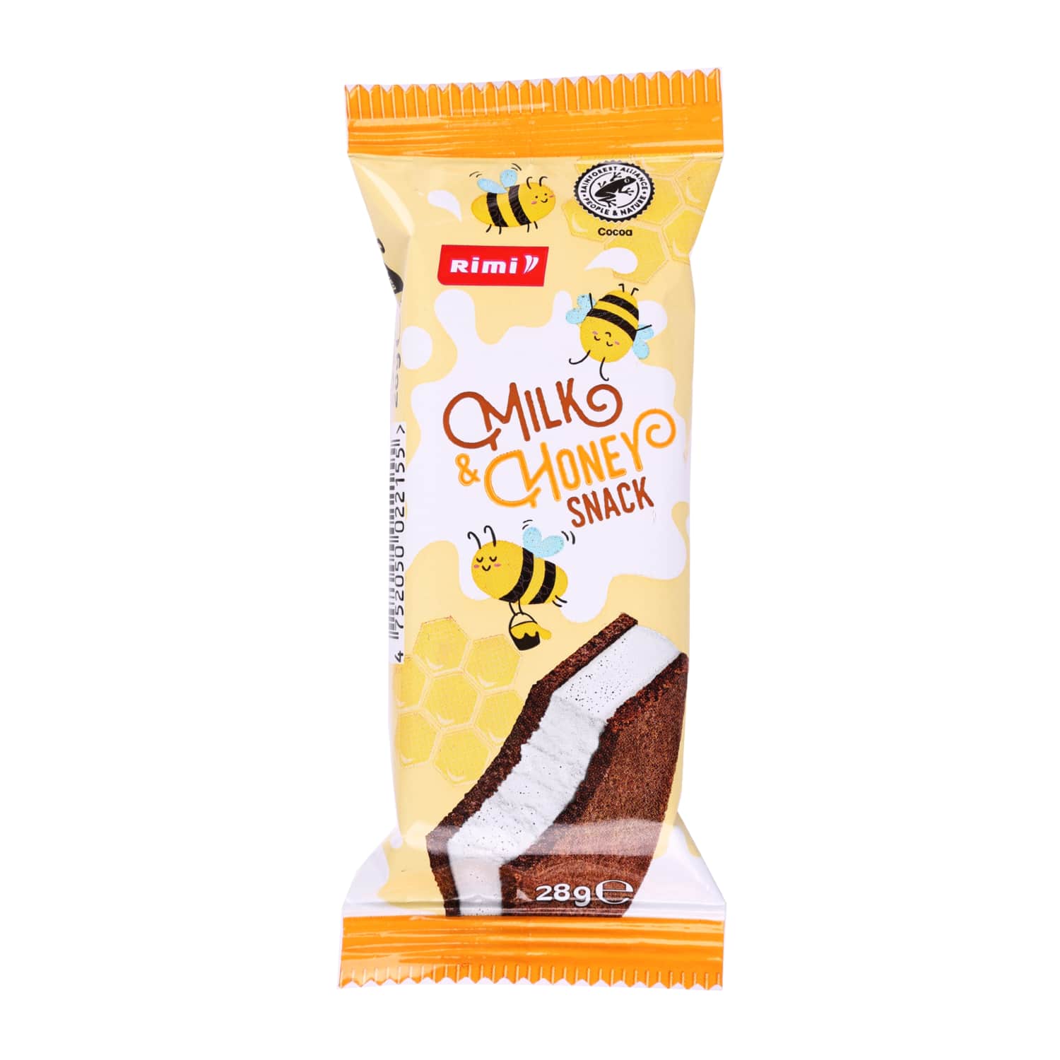 Biscuit bar with milk and honey RIMI, 28g